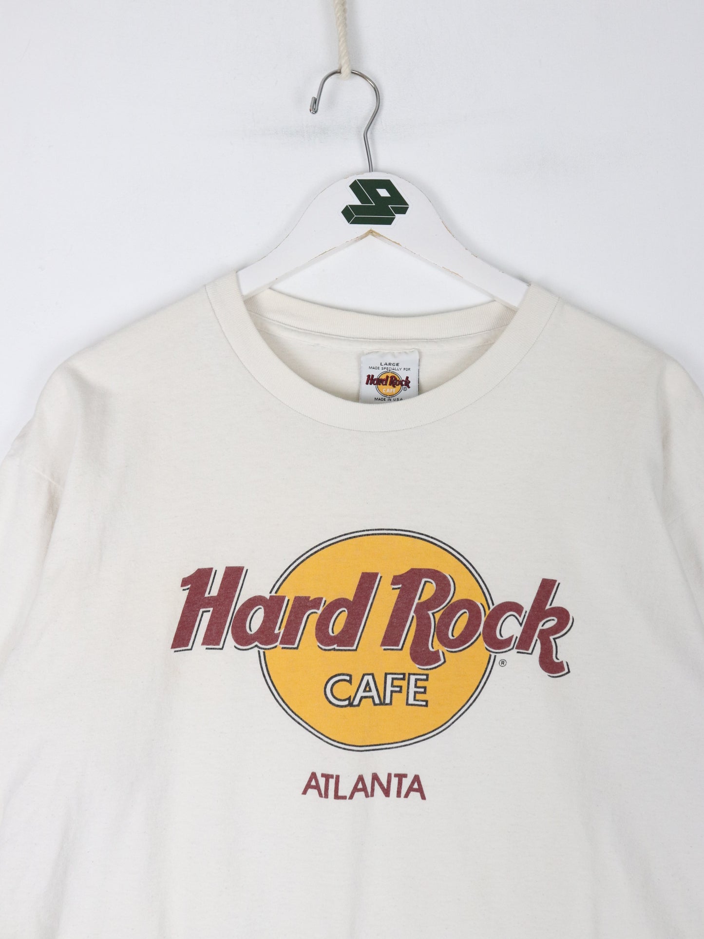 Hard Rock Cafe T Shirt Mens Large White Atlanta