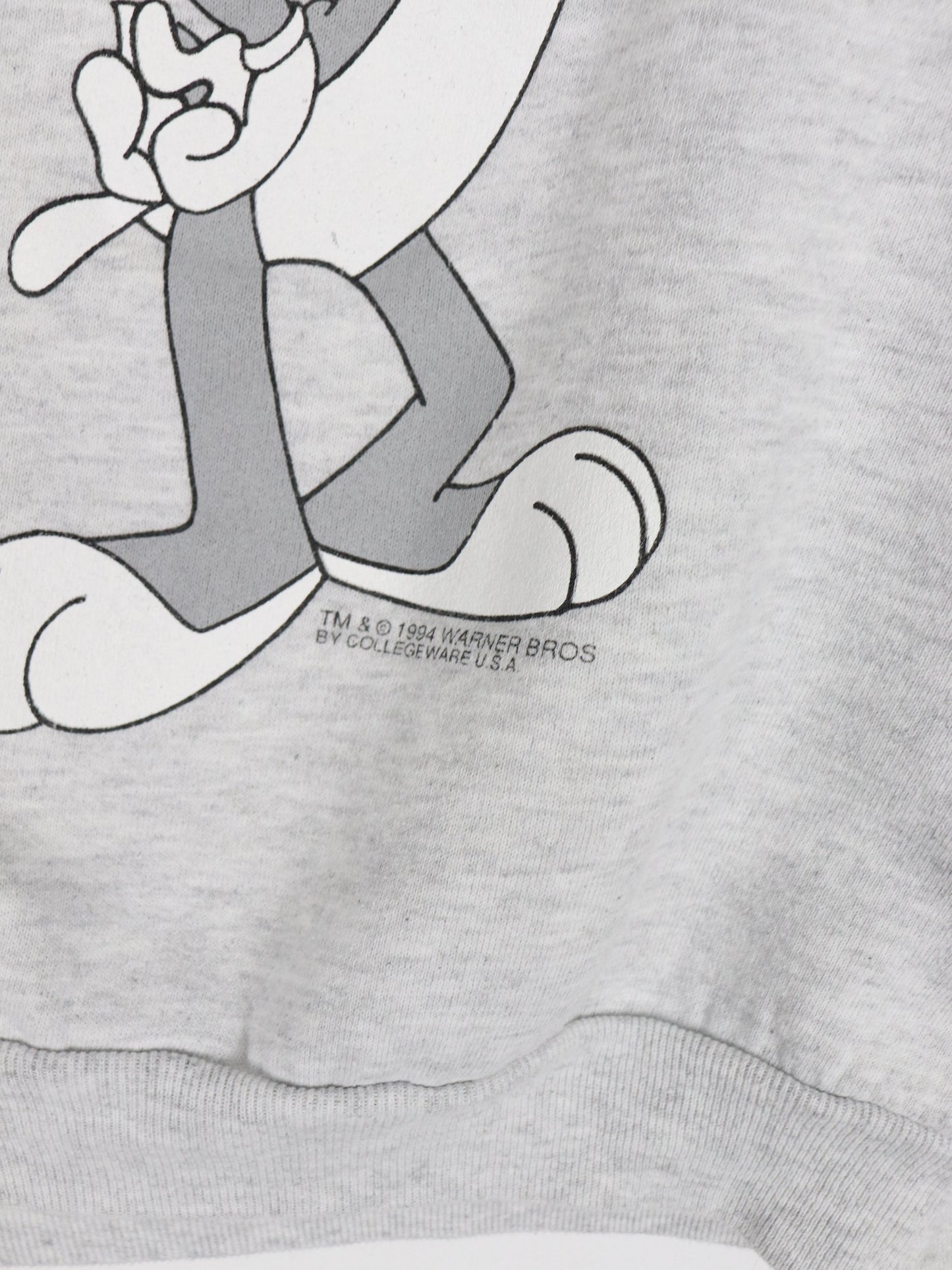 Vintage Ohio State Buckeyes Looney Tunes Sweatshirt Youth Large Grey College