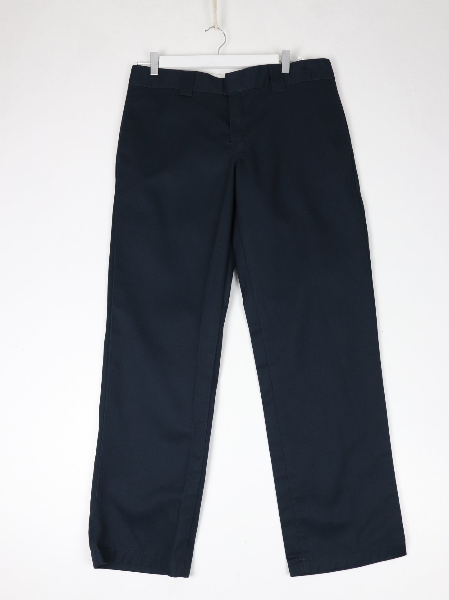 Dickies Pants Mens 34 x 30 Blue Slim Straight Chino