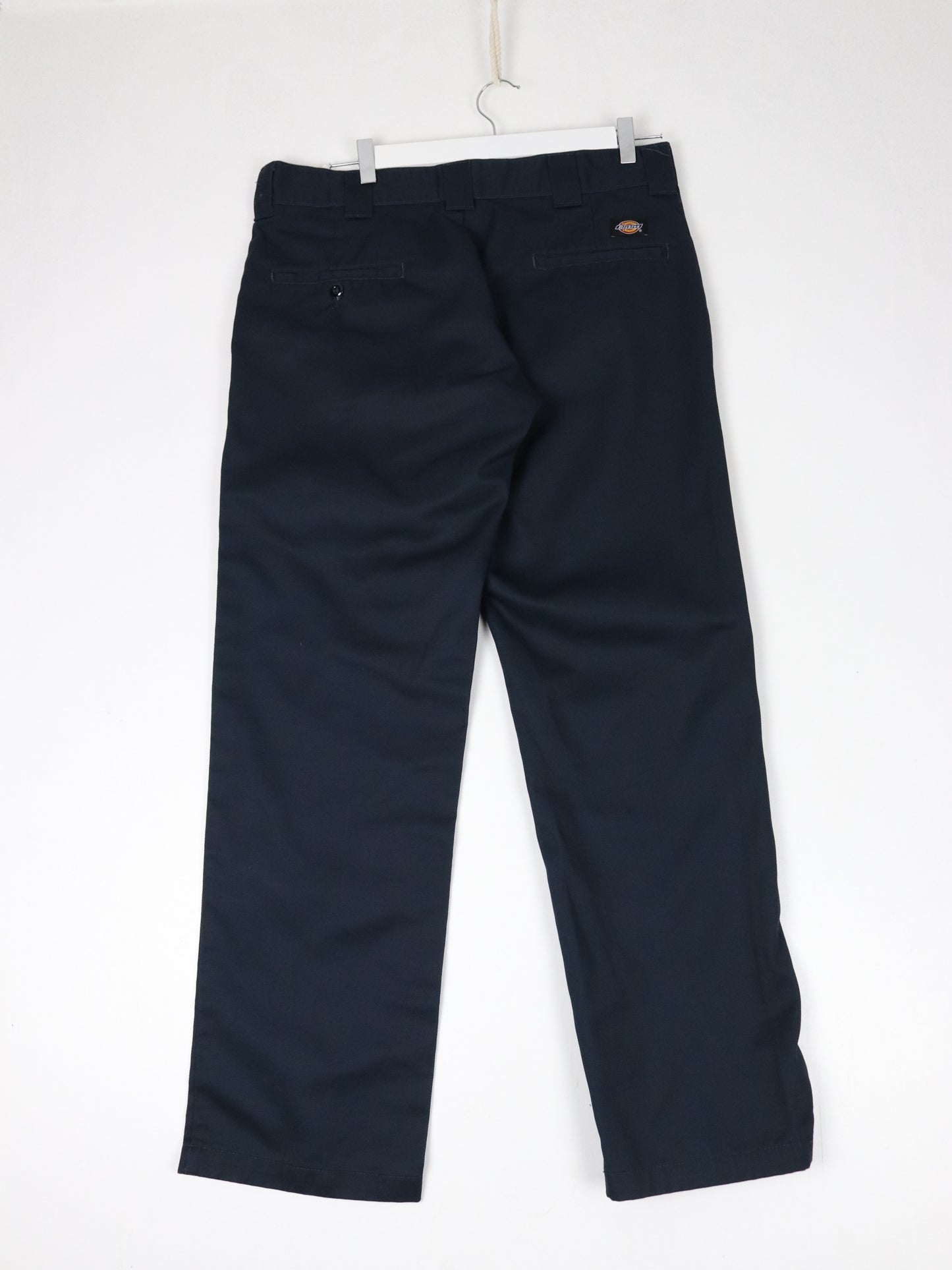 Dickies Pants Mens 34 x 30 Blue Slim Straight Chino