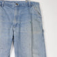 Vintage Carhartt Pants Mens 38 x 32 Blue Denim Jeans Work Wear