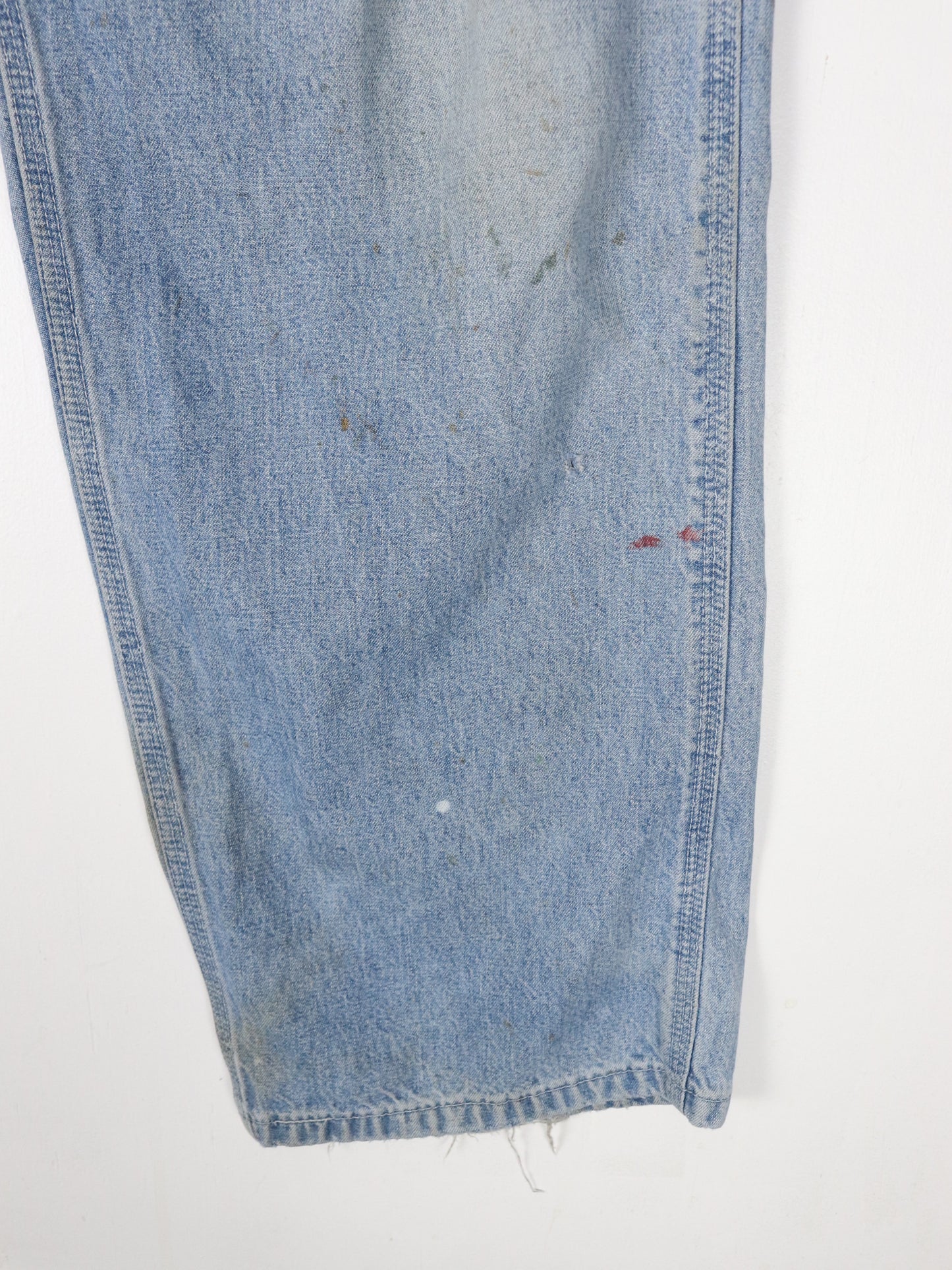 Vintage Carhartt Pants Mens 38 x 32 Blue Denim Jeans Work Wear