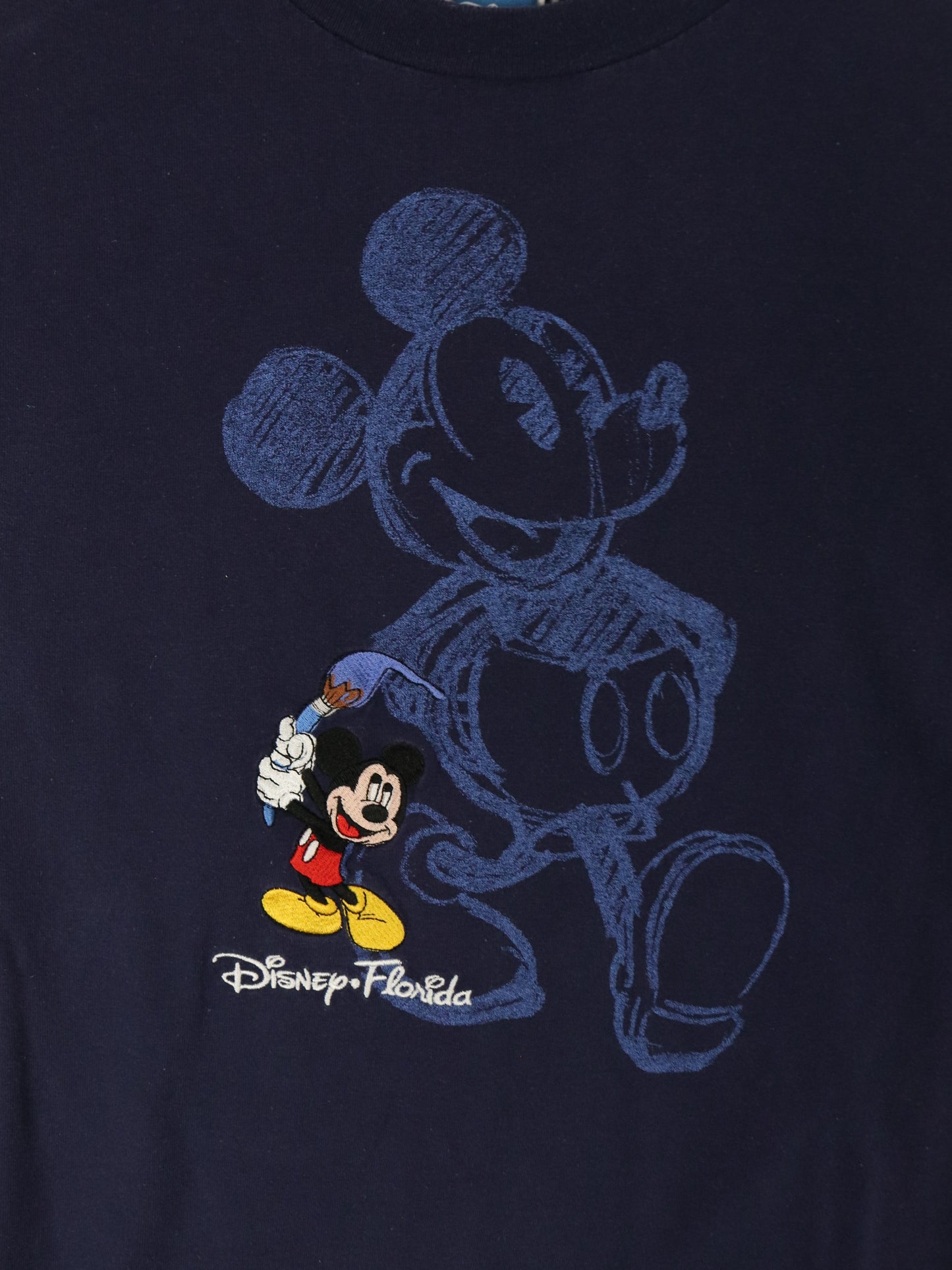 Disney T Shirt Mens Small Blue Mickey Mouse