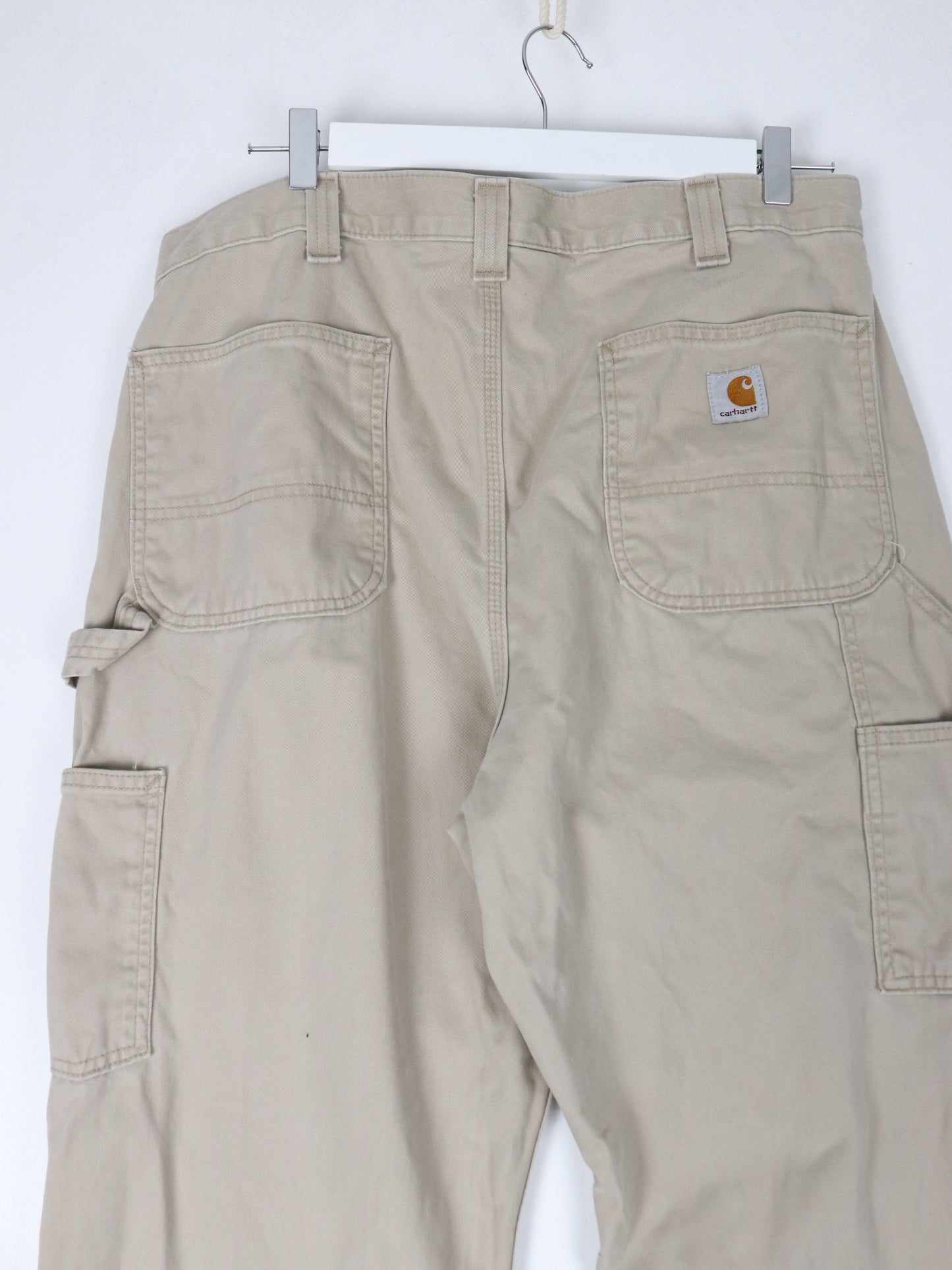 Carhartt Pants Mens 36 x 36 Beige Carpenter Work Wear