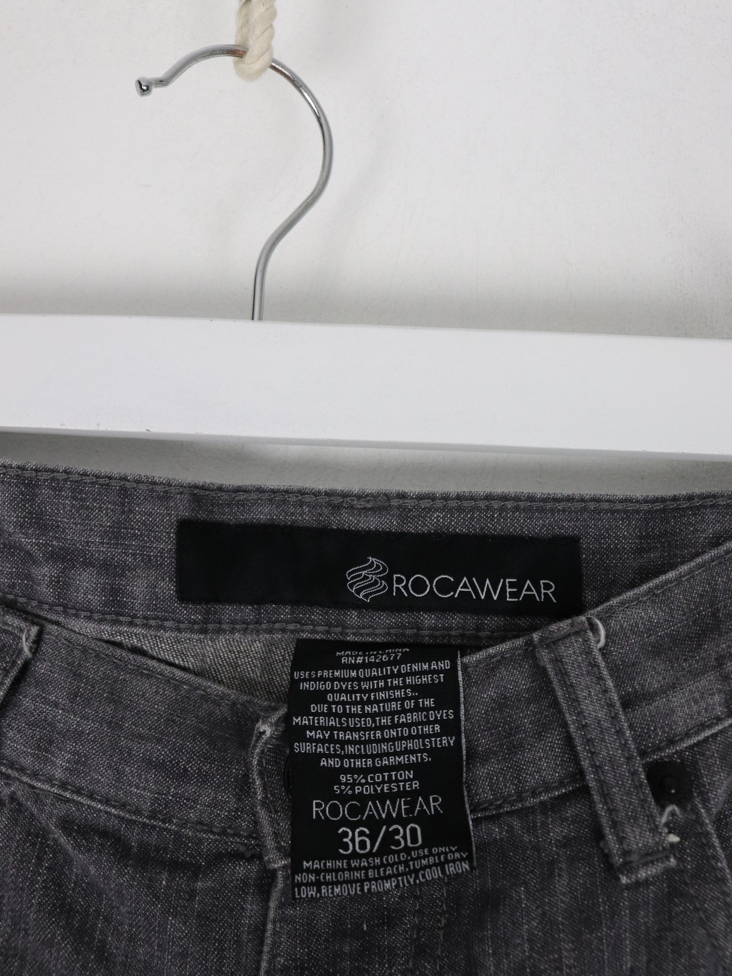 Rocawear Pants Fits Mens 36 x 29 Grey Denim Jeans Y2K