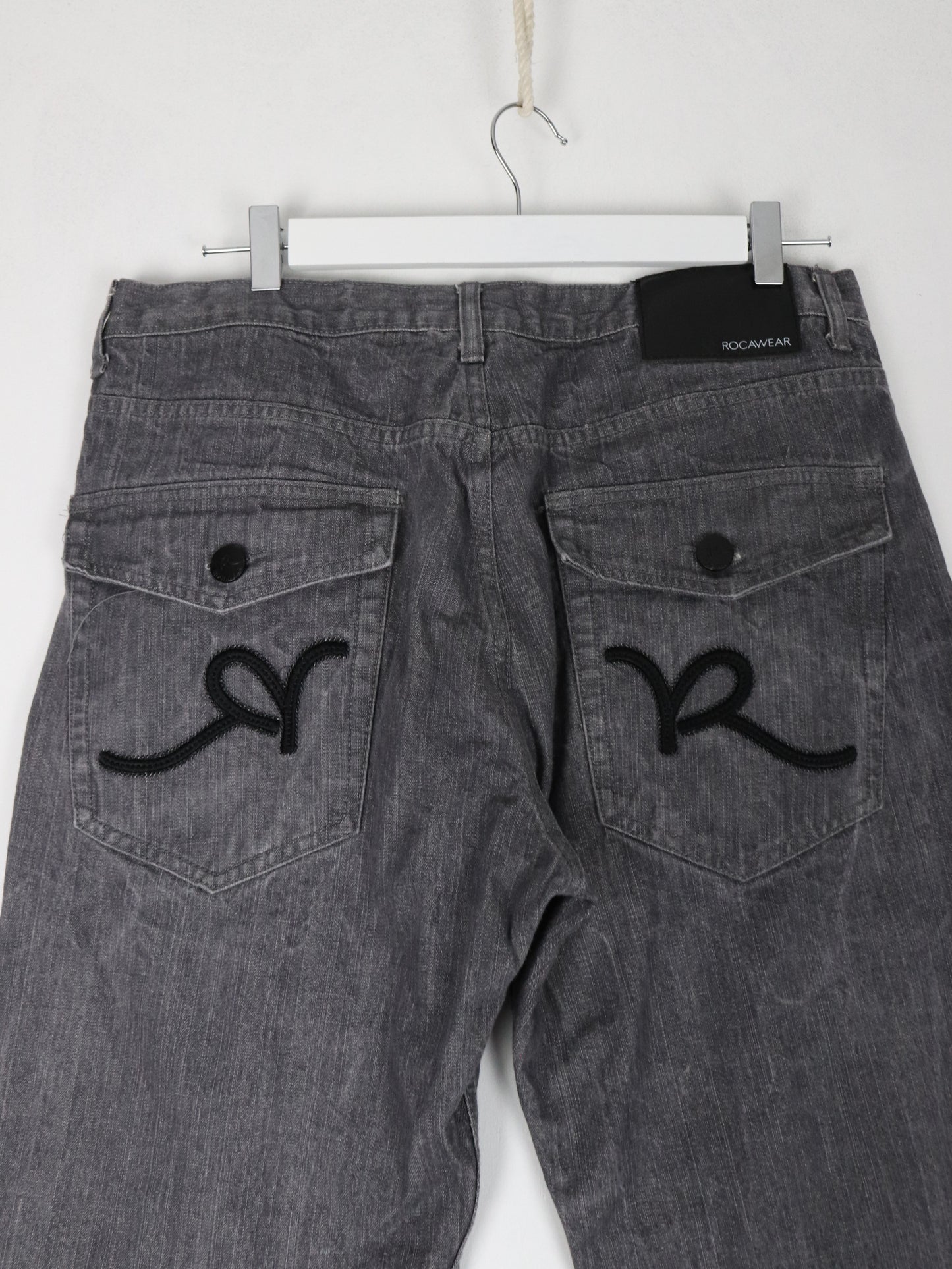 Rocawear Pants Fits Mens 36 x 29 Grey Denim Jeans Y2K