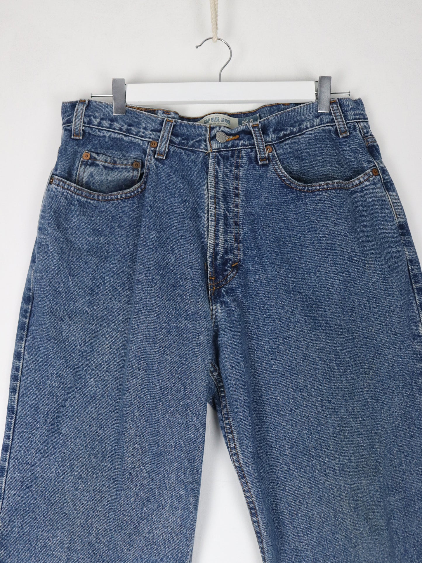 Vintage Gap Pants Mens 34 x 30 Blue Denim Jeans Relaxed Fit