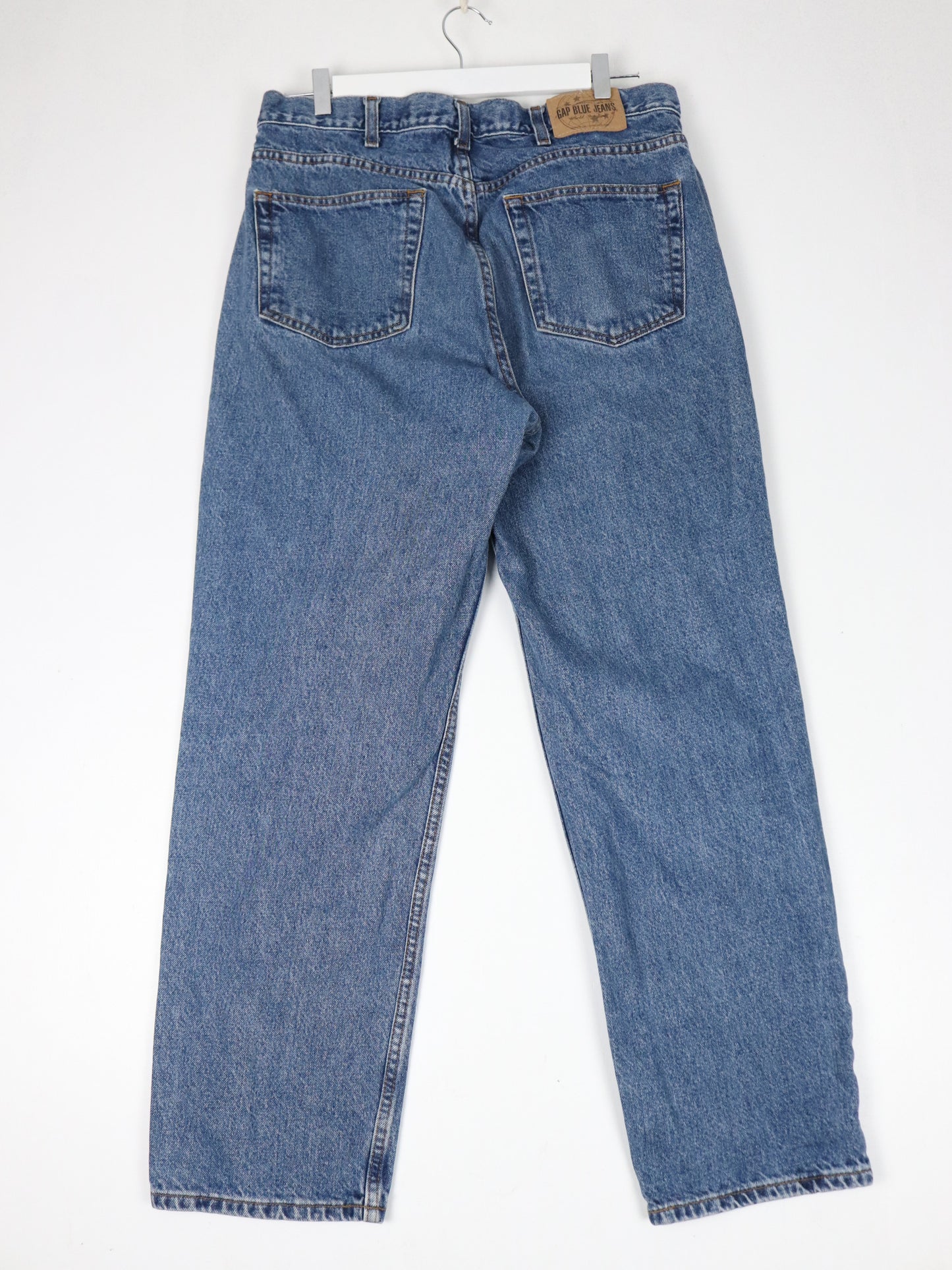 Vintage Gap Pants Mens 34 x 30 Blue Denim Jeans Relaxed Fit