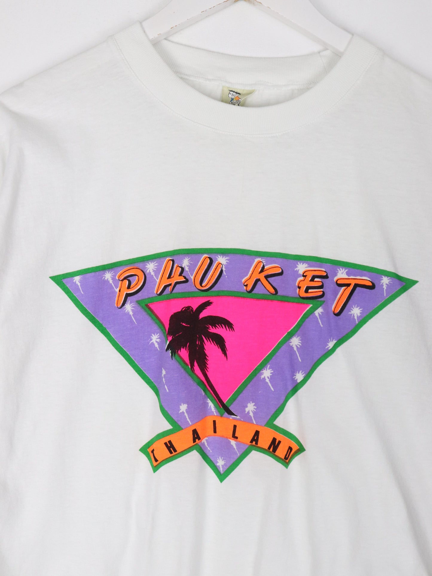 Vintage Phuket Thailand T Shirt Fits Mens Small White