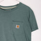 Carhartt T Shirt Fits Womens M/L Green