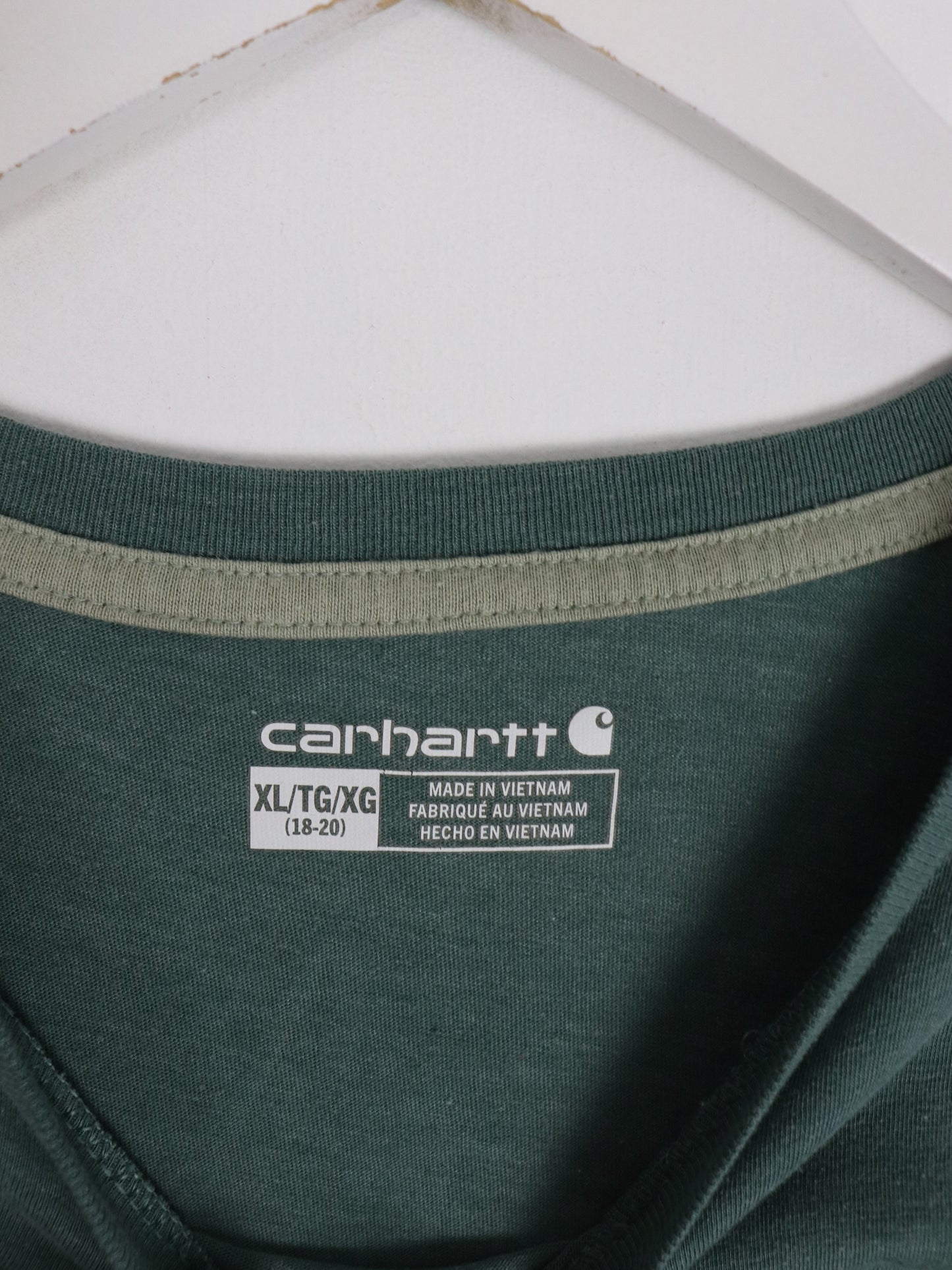 Carhartt T Shirt Fits Womens M/L Green