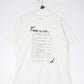 Vintage God is Like T Shirt Mens Large White 90s