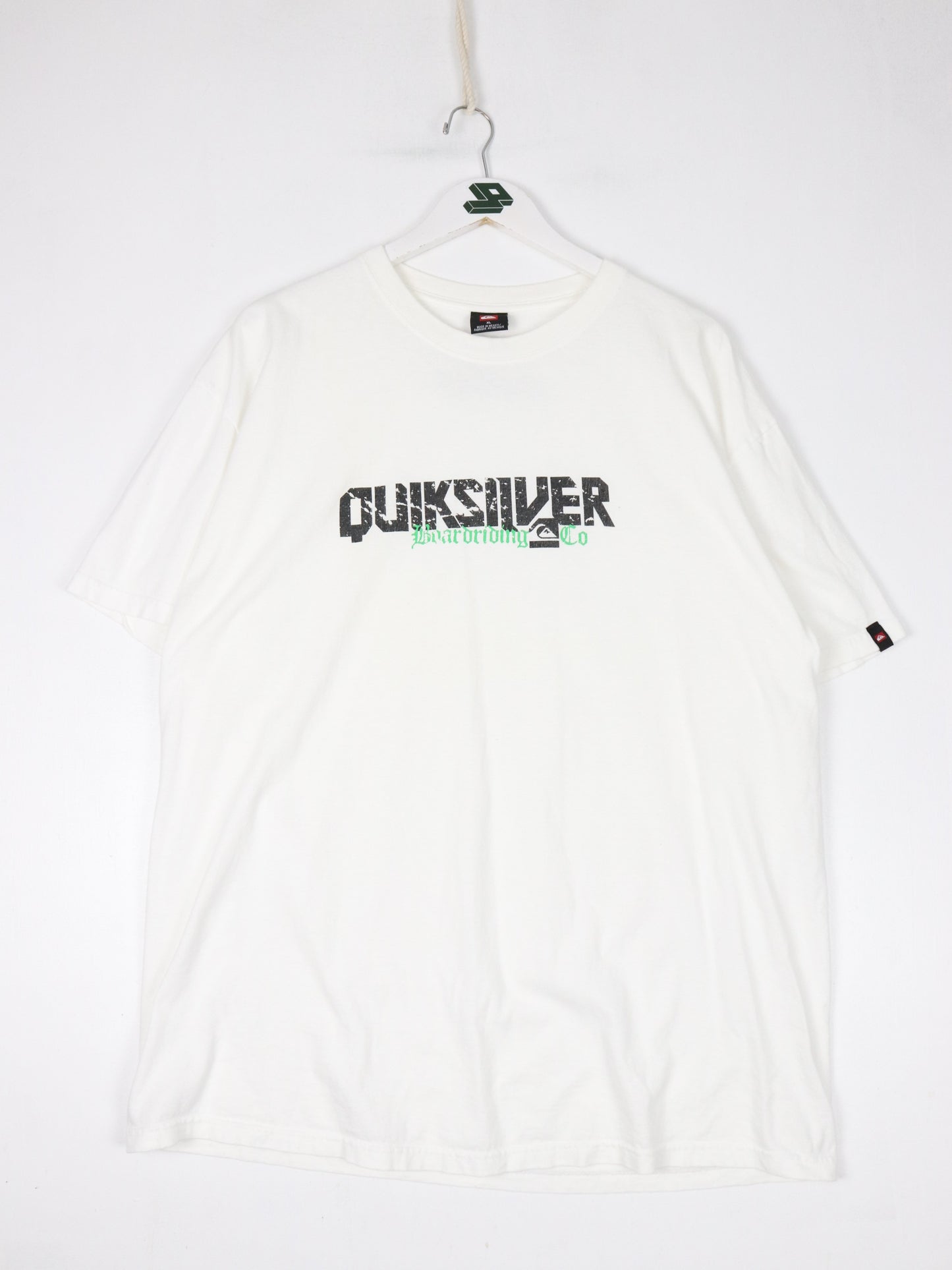 Quiksilver T Shirt Mens XL White Surfing