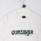 Quiksilver T Shirt Mens XL White Surfing