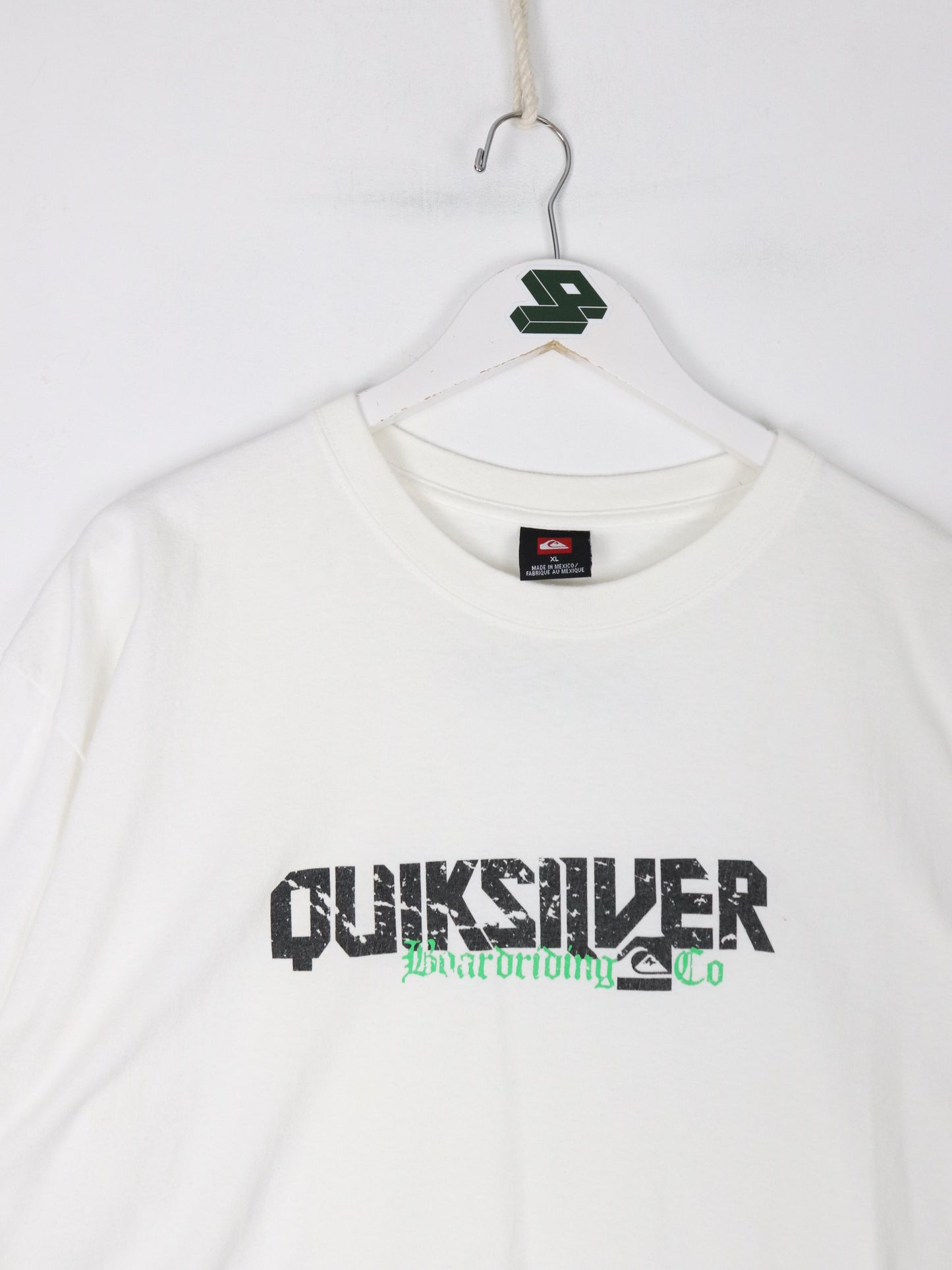 Quiksilver T Shirt Mens XL White Surfing