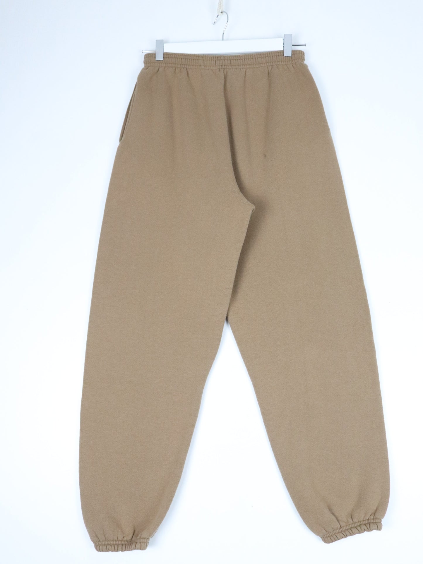 Vintage Hanes Pants Mens Small Beige Cuffed Sweat Athletic 90s 24 x 28