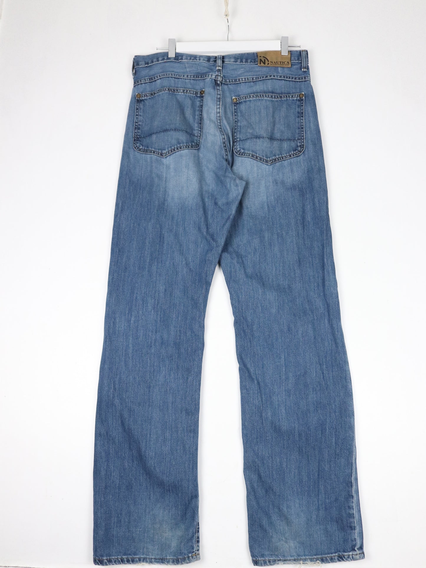 Vintage Nautica Pants Mens 34 x 34 Blue Denim Jeans