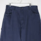 Work Pants Fits Mens 36 x 28 Blue Carpenter