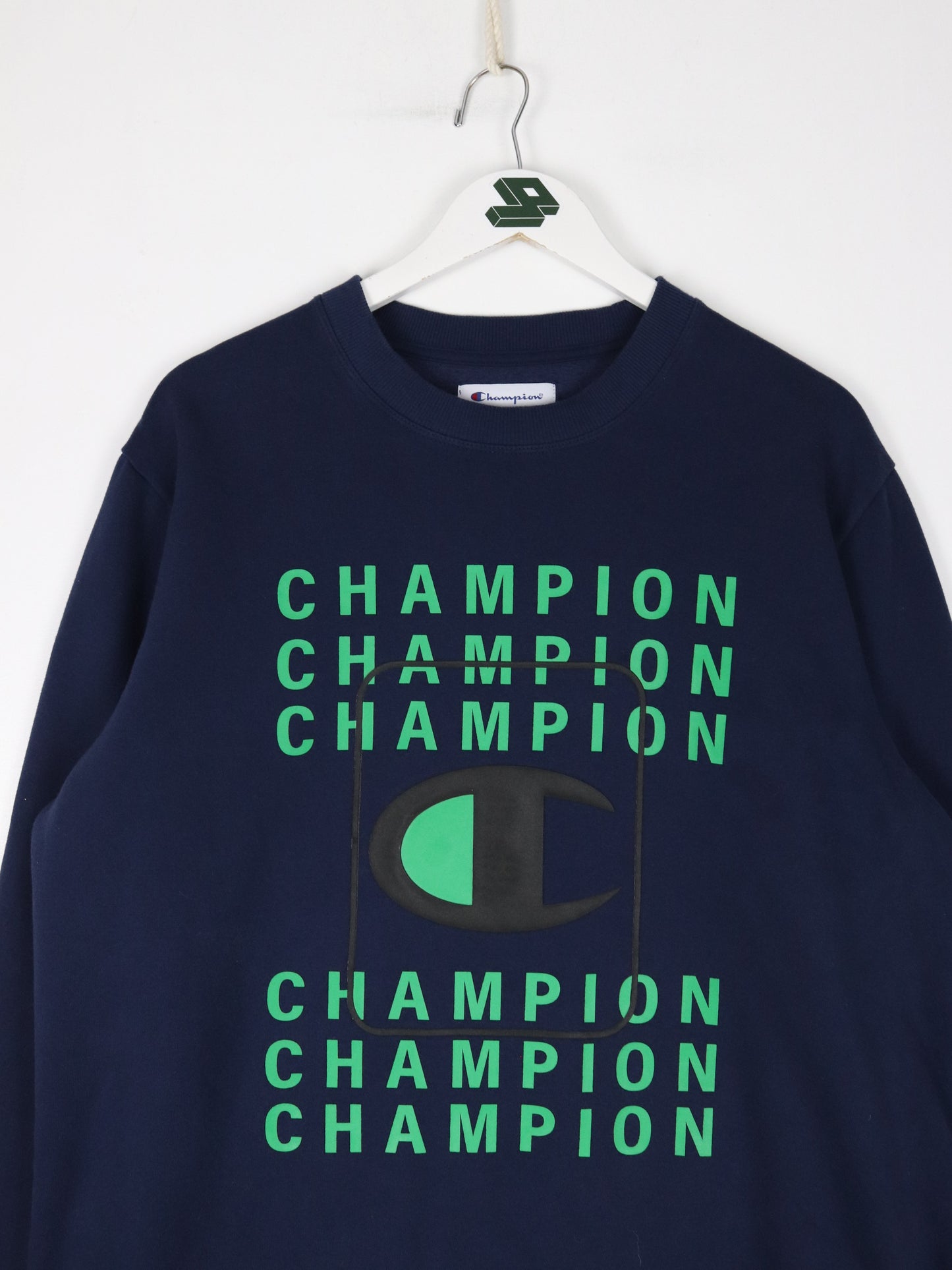 Champion Sweatshirt Mens XL Blue Logo