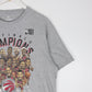 Toronto Raptors T Shirt Mens Large Grey NBA Champions Fanatics Caricatures