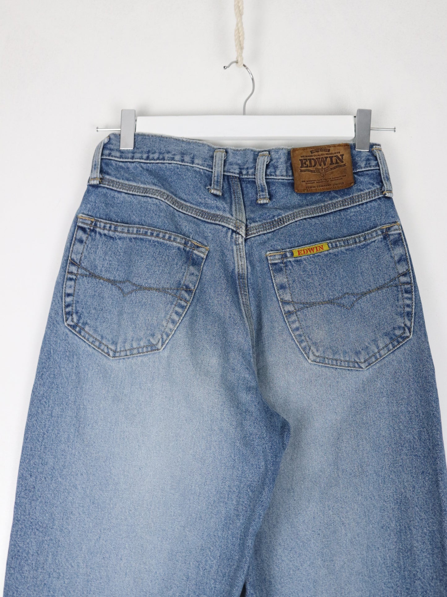 Vintage Edwin Pants Fits Mens 26 x 29 Blue Denim Jeans