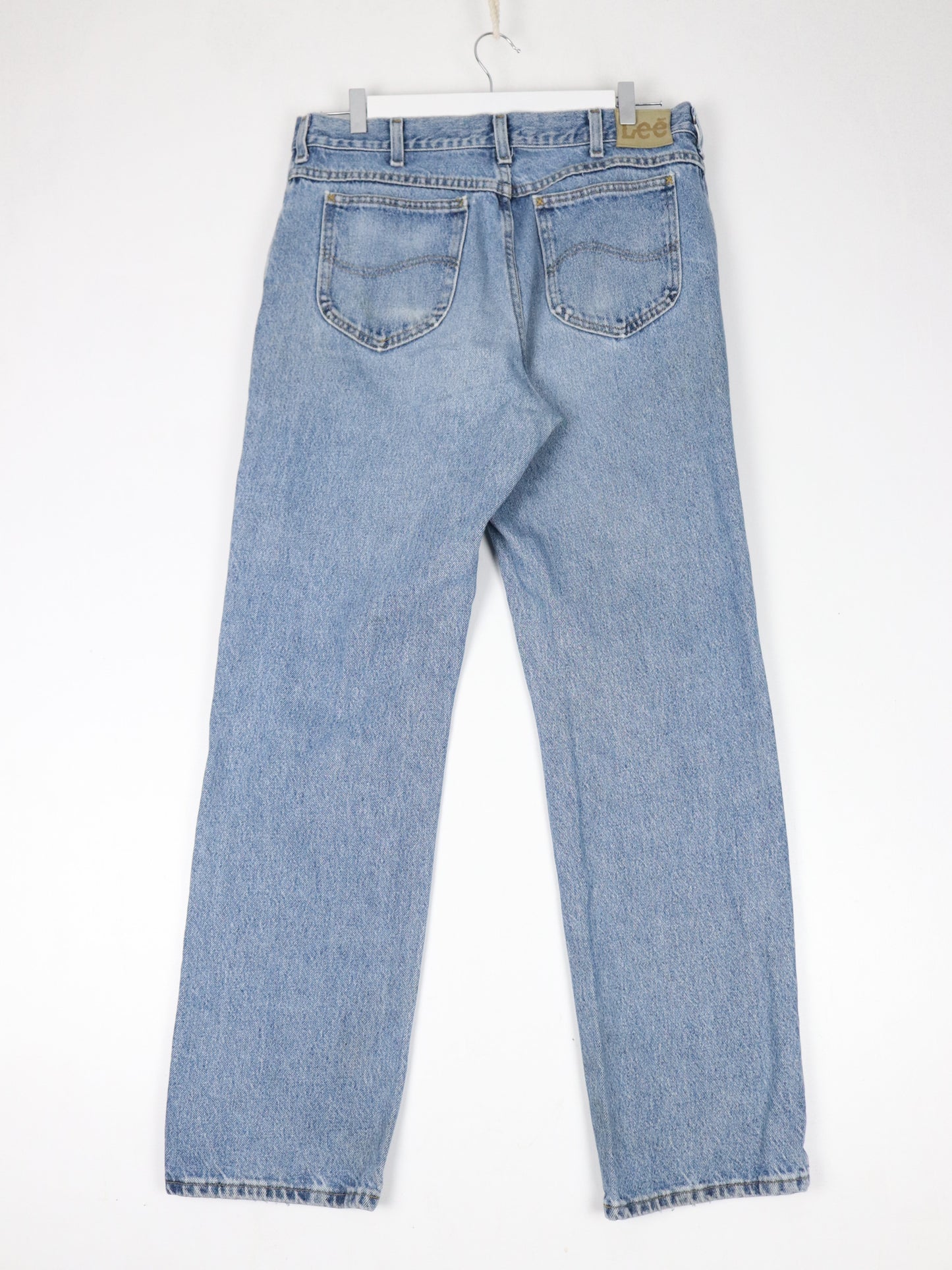 Vintage Lee Pants Mens 34 x 30 Blue Denim Jeans