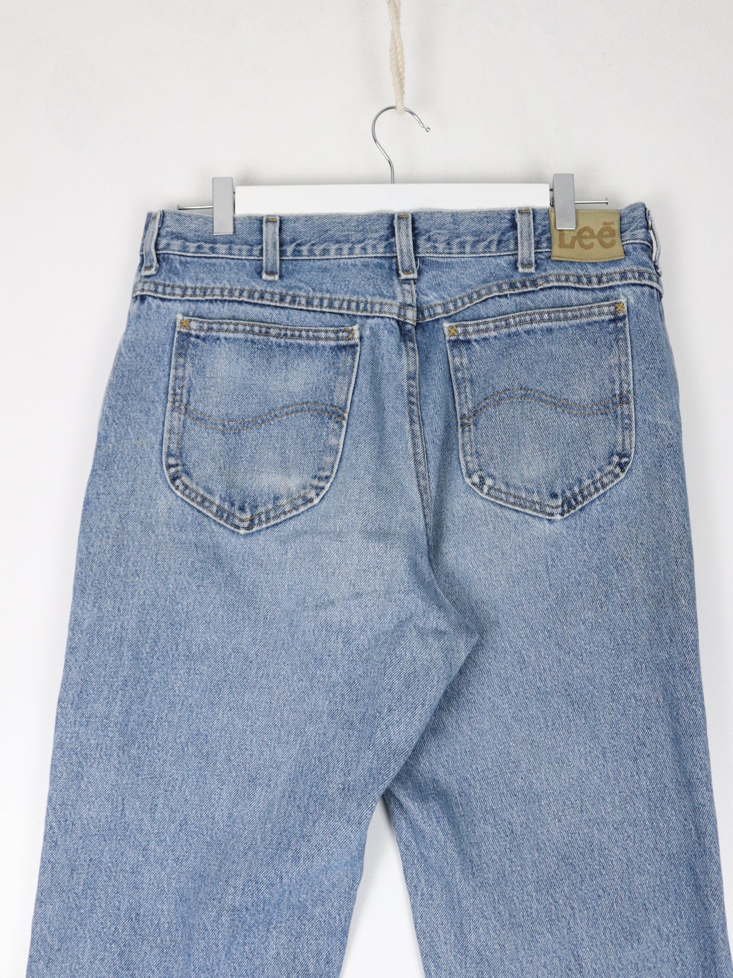 Vintage Lee Pants Mens 34 x 30 Blue Denim Jeans