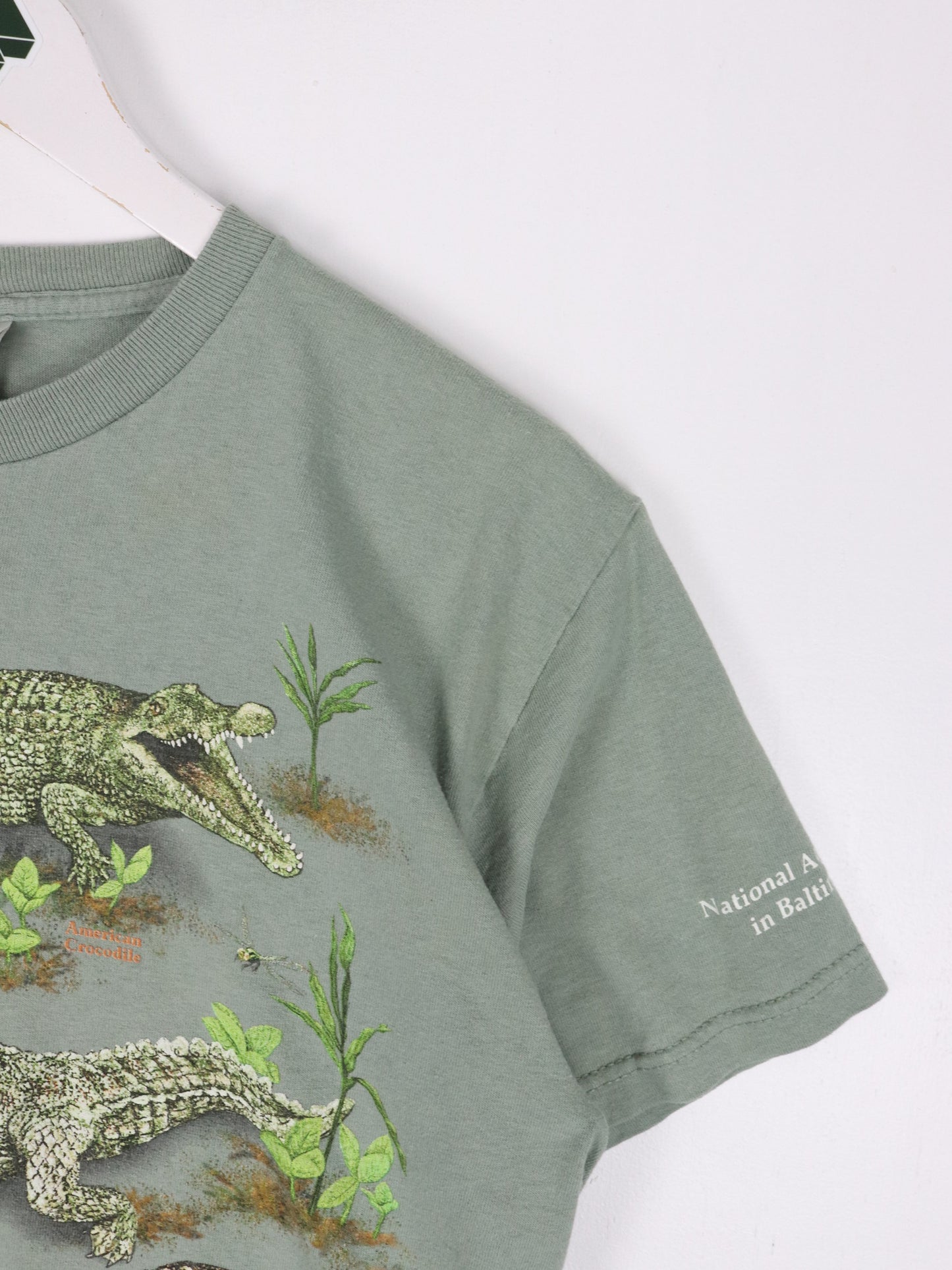 Crocodile T Shirt Mens Medium Green Baltimore Aquarium
