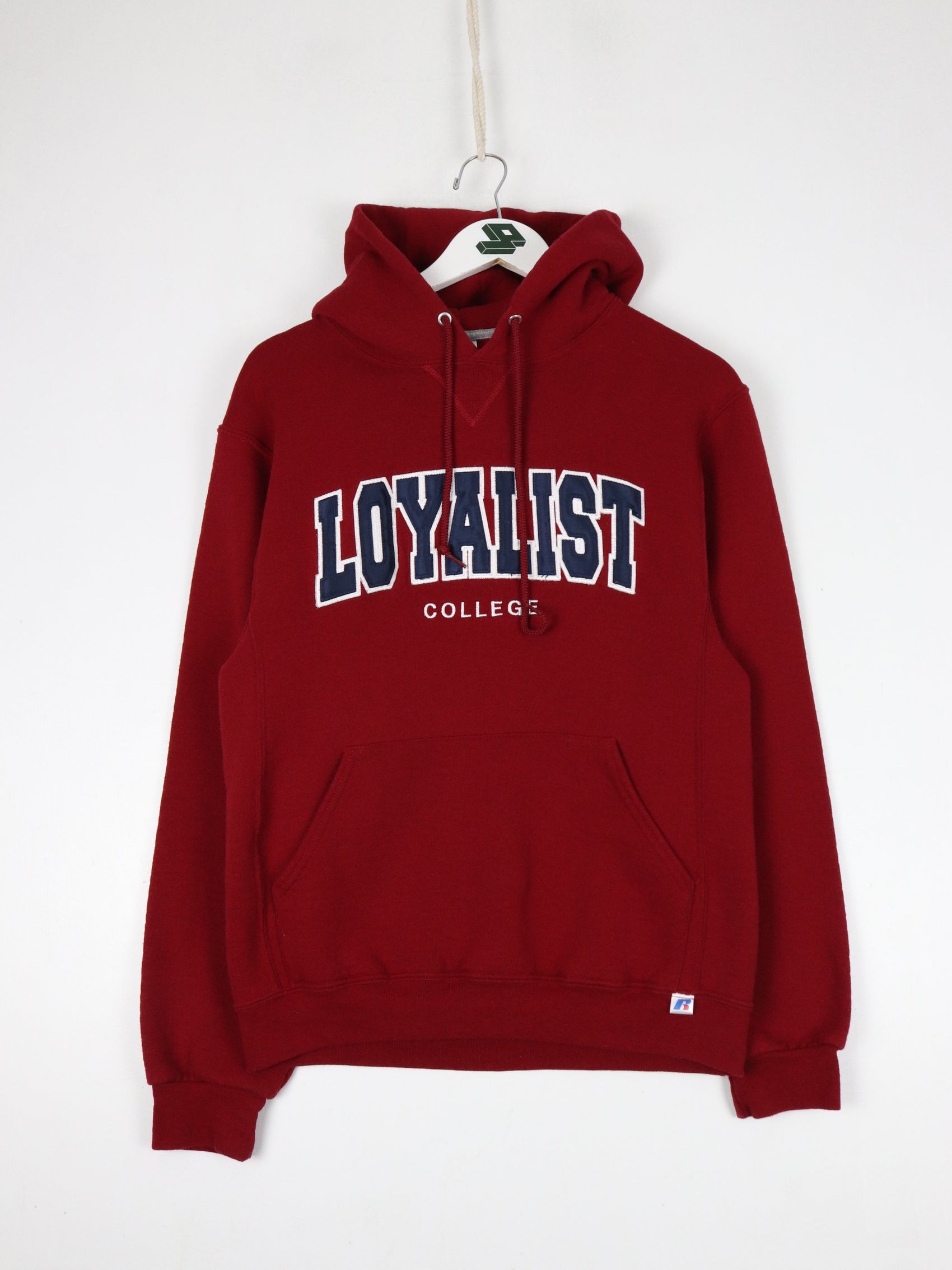 Loyalist College Sweatshirt Mens Small Red Russell Athletic Hoodie