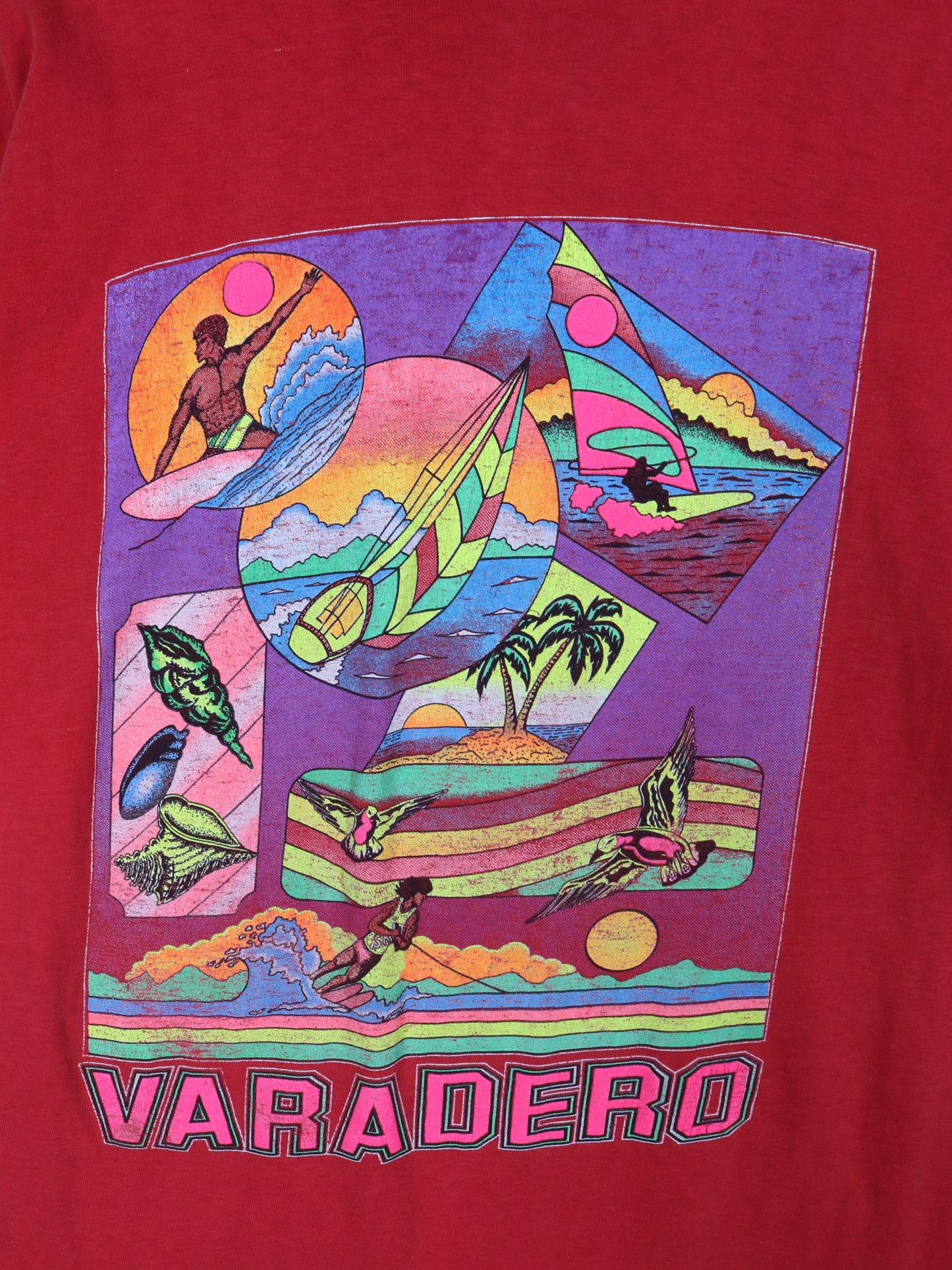 Varadero Cuba T Shirt Mens Large Red Beach