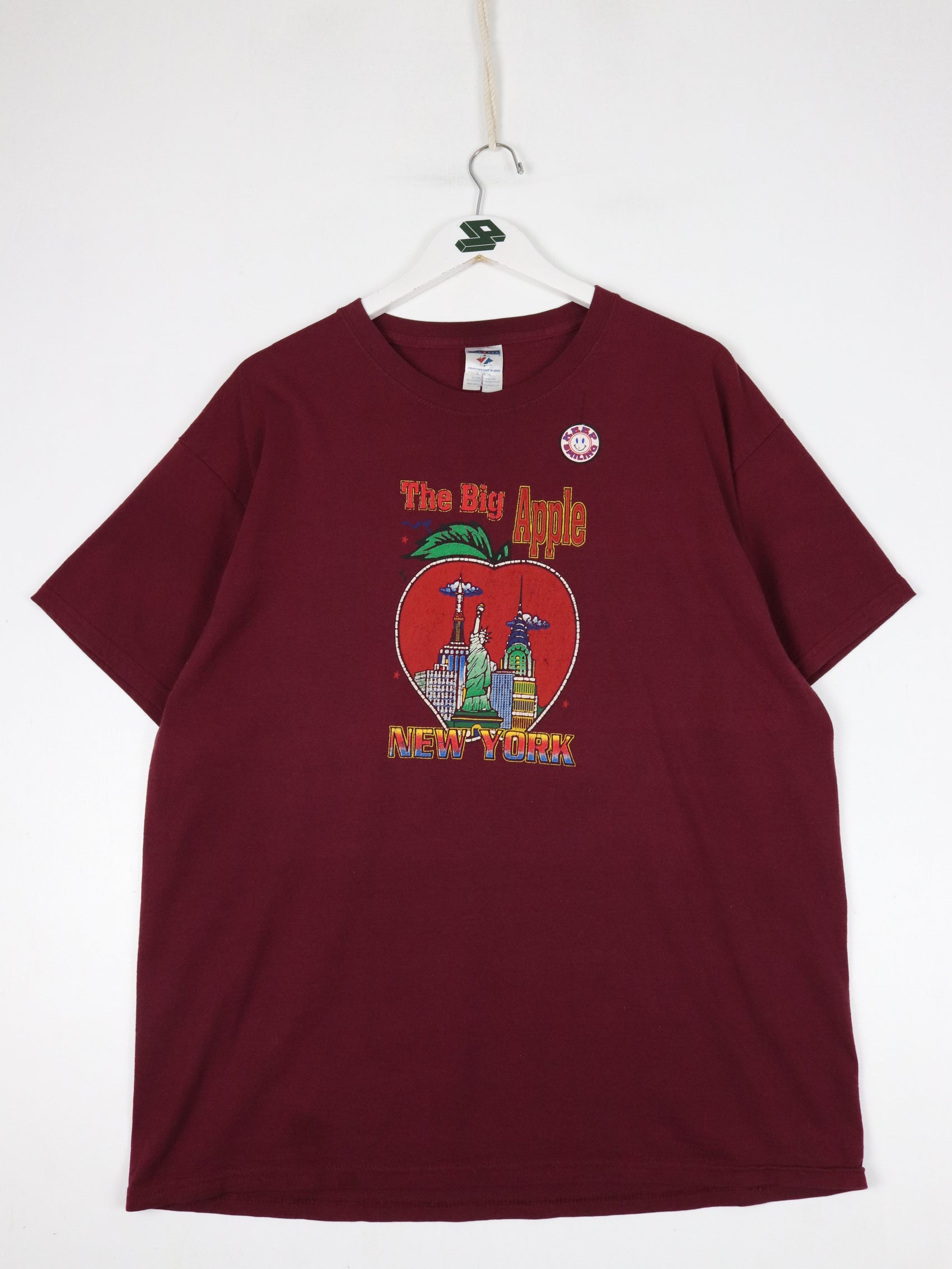 New York T Shirt Mens XL Red Big Apple
