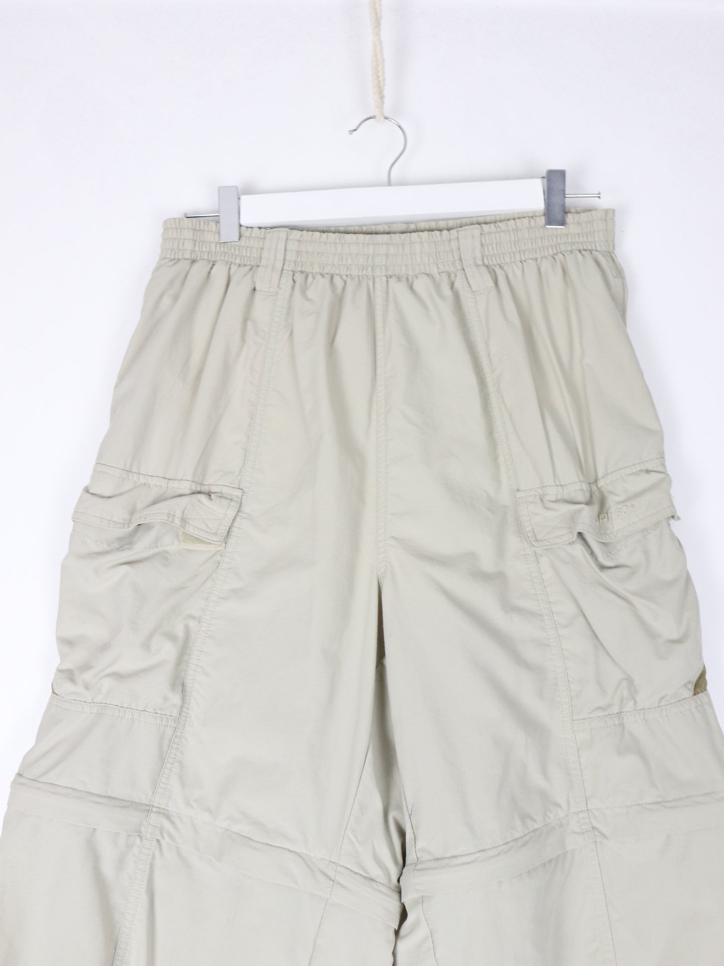 Columbia Pants Mens Large Beige Convertible Hiking 30 x 28