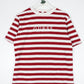 Guess T Shirt Mens Small White Red Striped