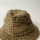 Vintage Universal Bucket Hat Adult L/XL Plaid Brown