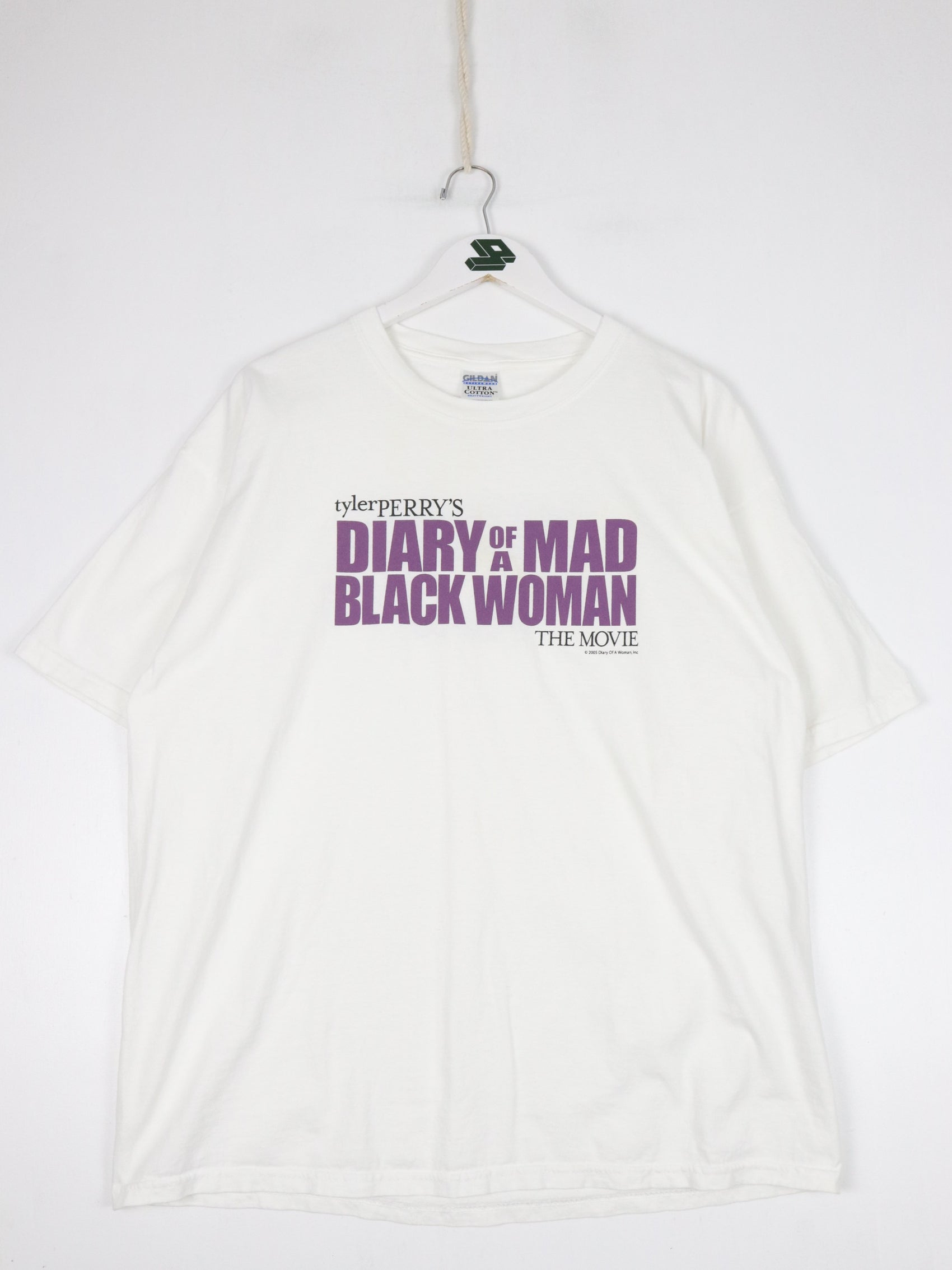 Vintage Tyler Perry Diary of a Mad Black Woman T Shirt Mens XL White Movie Promo