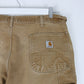 Carhartt Pants Mens 40 x 30 Brown Double Knee Work Wear