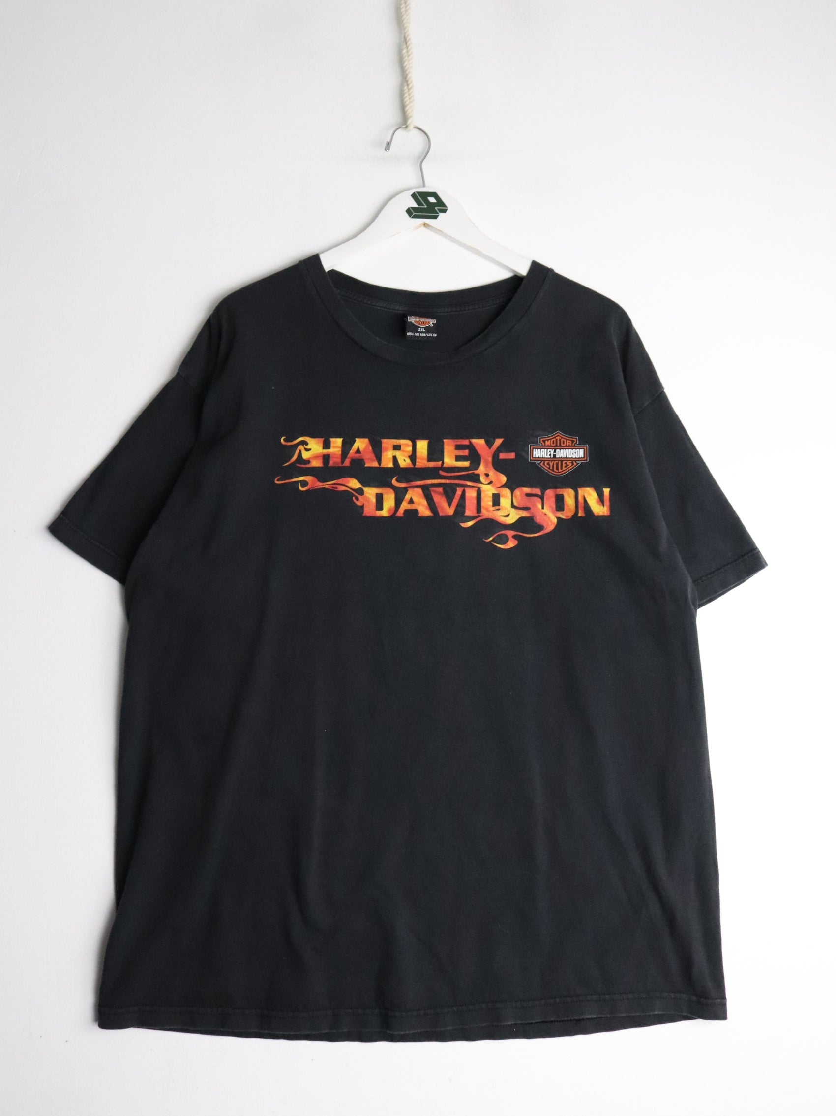 Vintage Harley Davidson T Shirt Mens 2XL Black Motorcycles