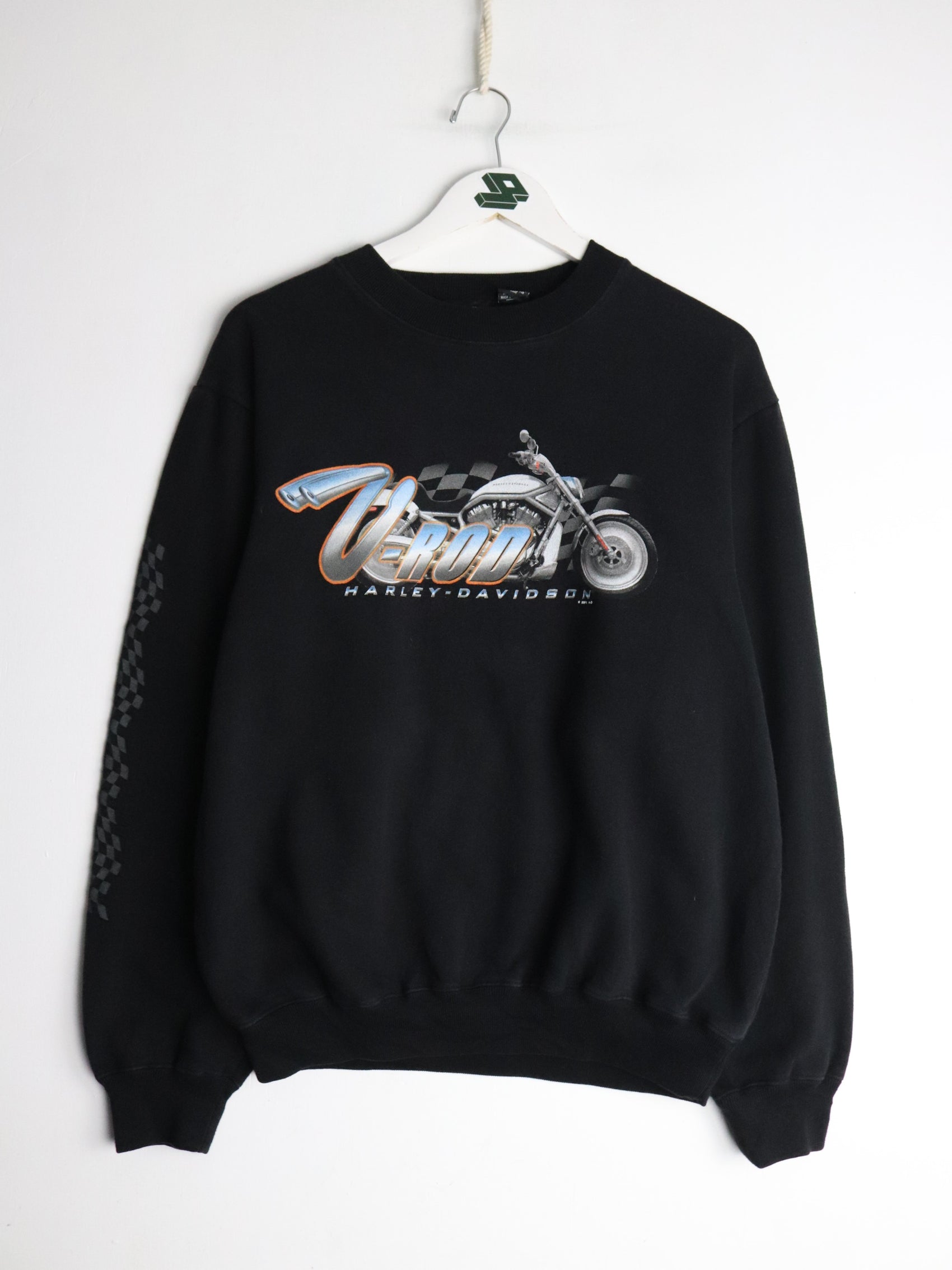 Vintage Harley Davidson Sweatshirt Mens Medium Black