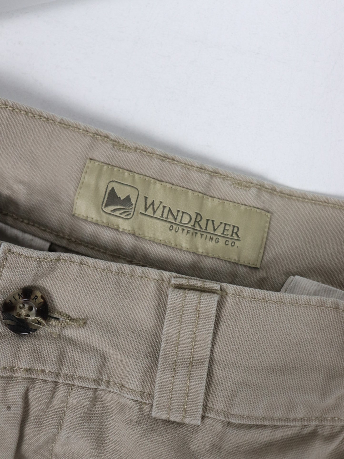 WindRiver Pants Fits Mens 32/34 x 29 Beige Convertible Outdoors