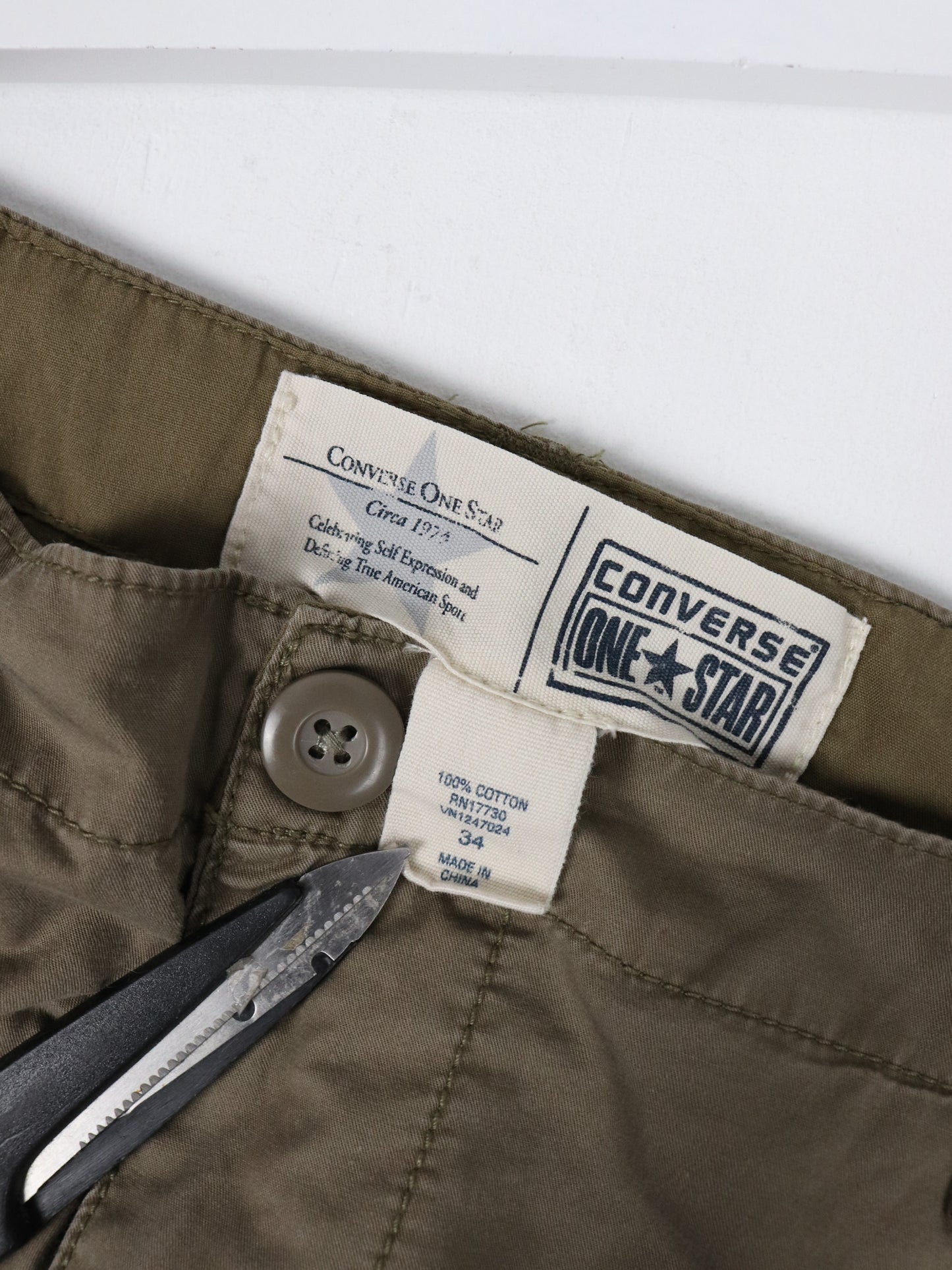 Converse Shorts Mens 34 Brown Cargo