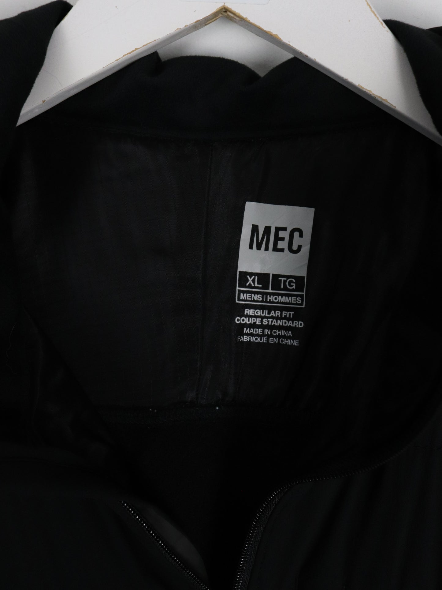 Mountain Equipment Co-Op Jacket Mens XL Black Regular Fit Outdoors Coat Lightweight