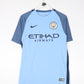 Manchester City Soccer Jersey Mens Small Blue Nike 2016/17