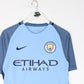 Manchester City Soccer Jersey Mens Small Blue Nike 2016/17