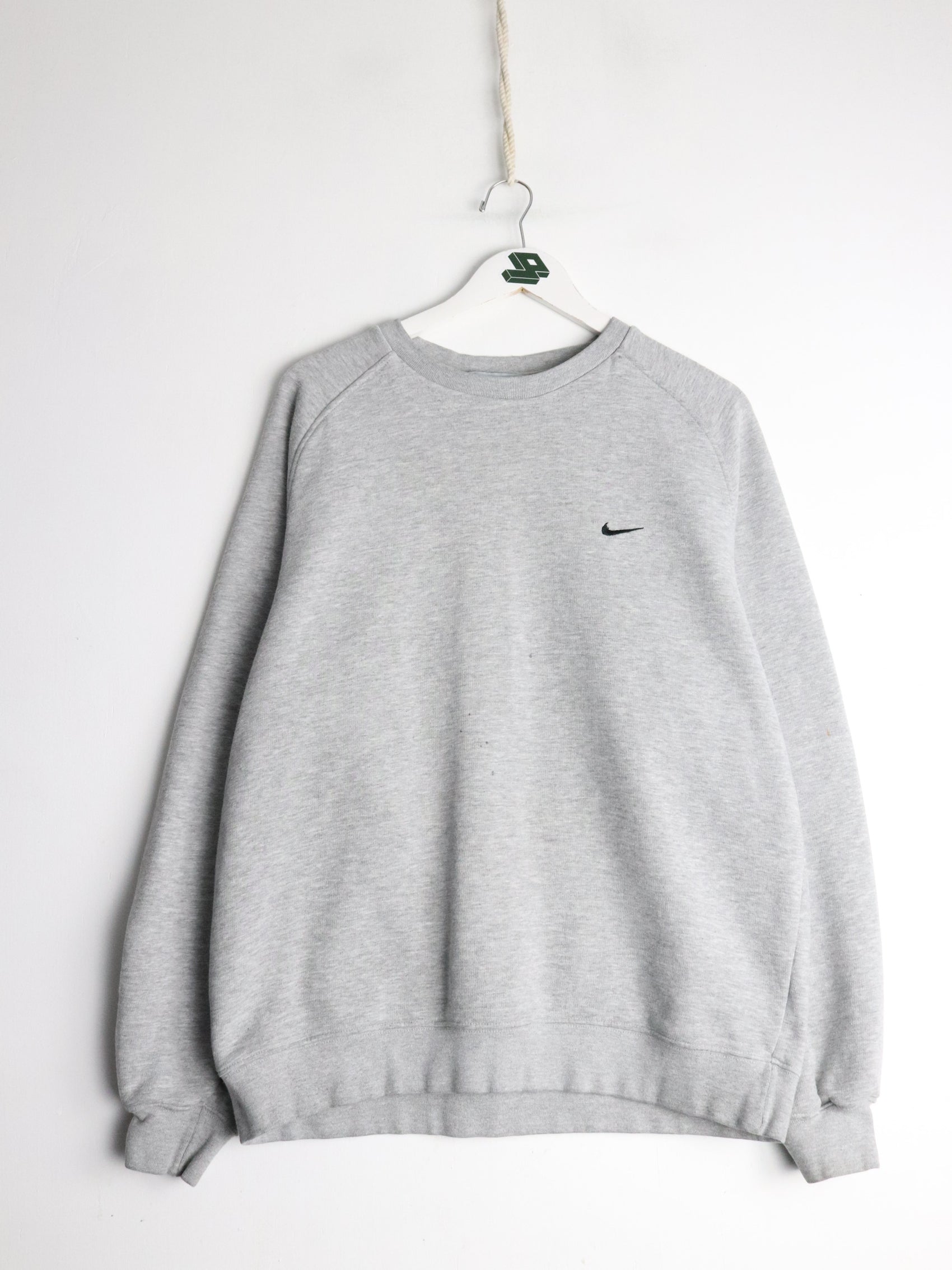 Vintage Nike Sweatshirt Mens Large Grey Swoosh