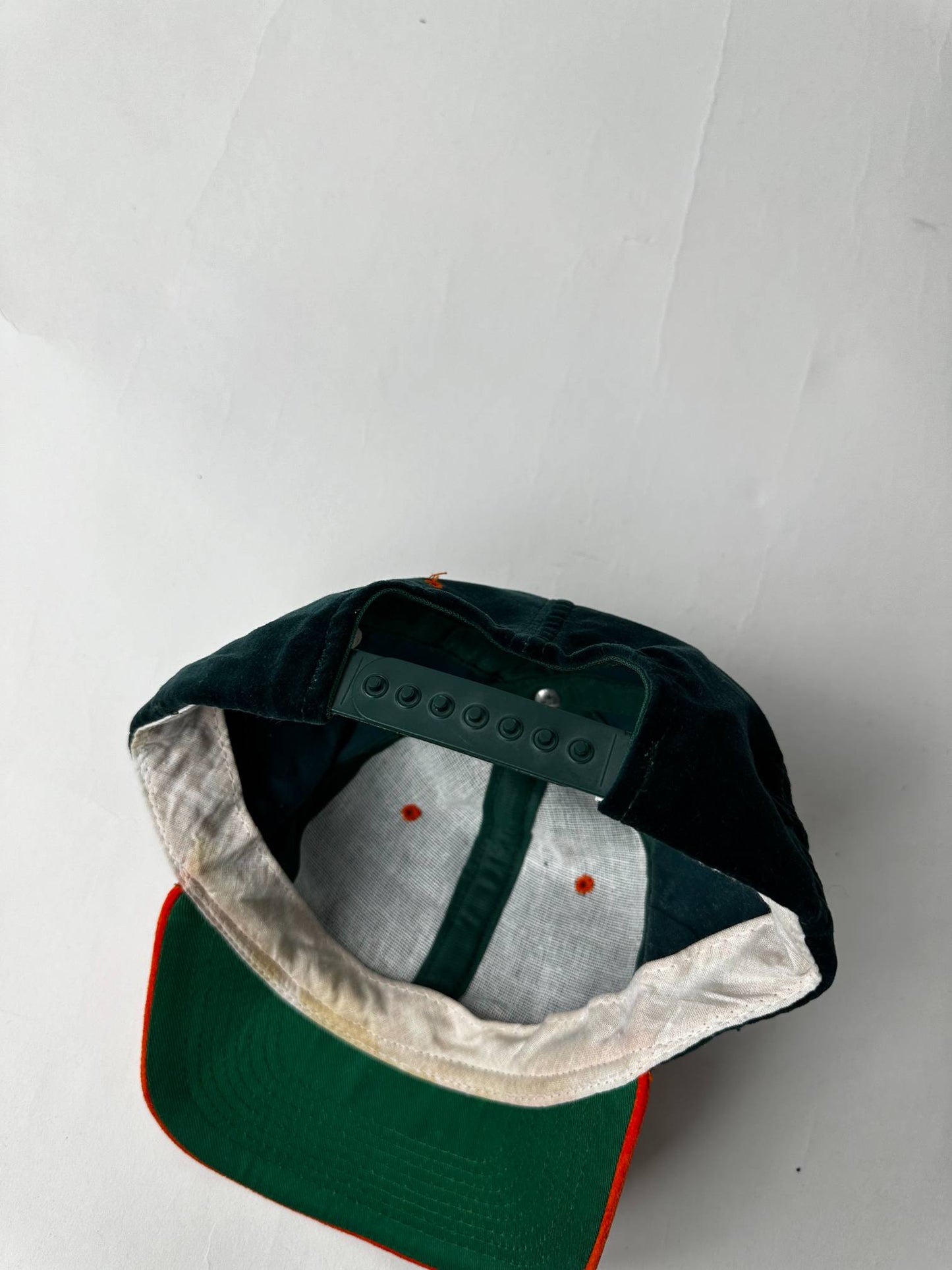 Vintage Miami Hurricanes Hat Cap Adult Green College Snap Back