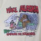 Vintage Alaska T Shirt Fits Mens Small Yellow 80s Hiking Funny