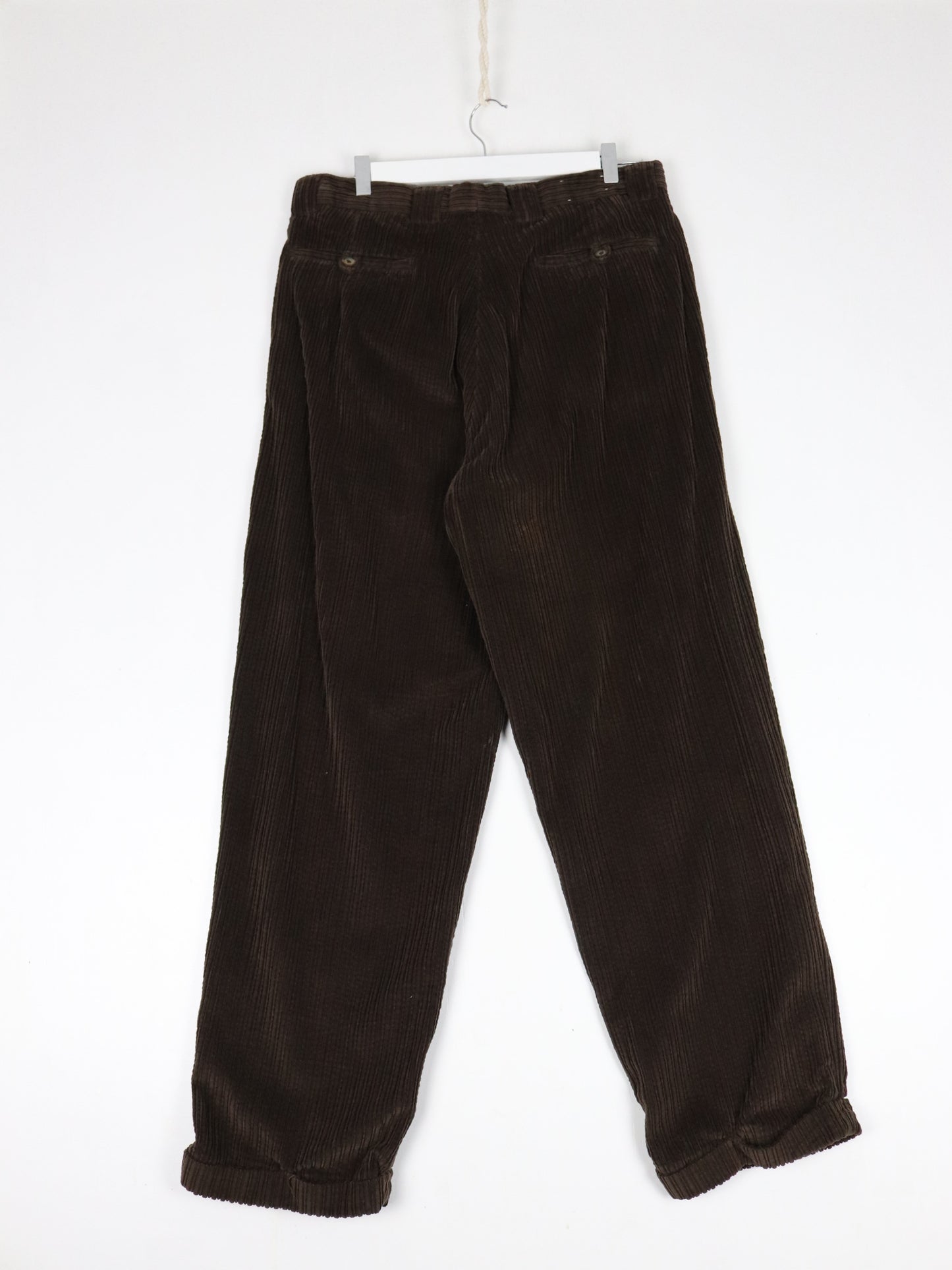Vintage Henry Grethel Pants Fits Mens 32 x 30 Brown Corduroy Trousers