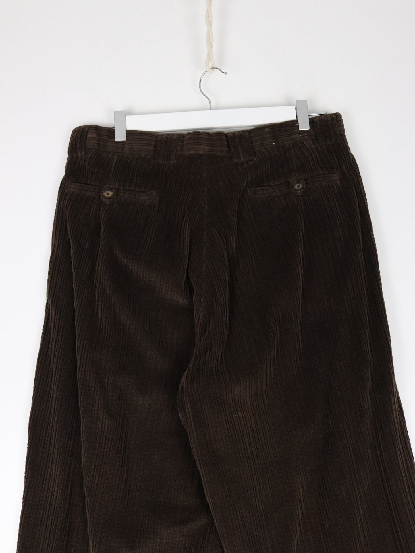 Vintage Henry Grethel Pants Fits Mens 32 x 30 Brown Corduroy Trousers