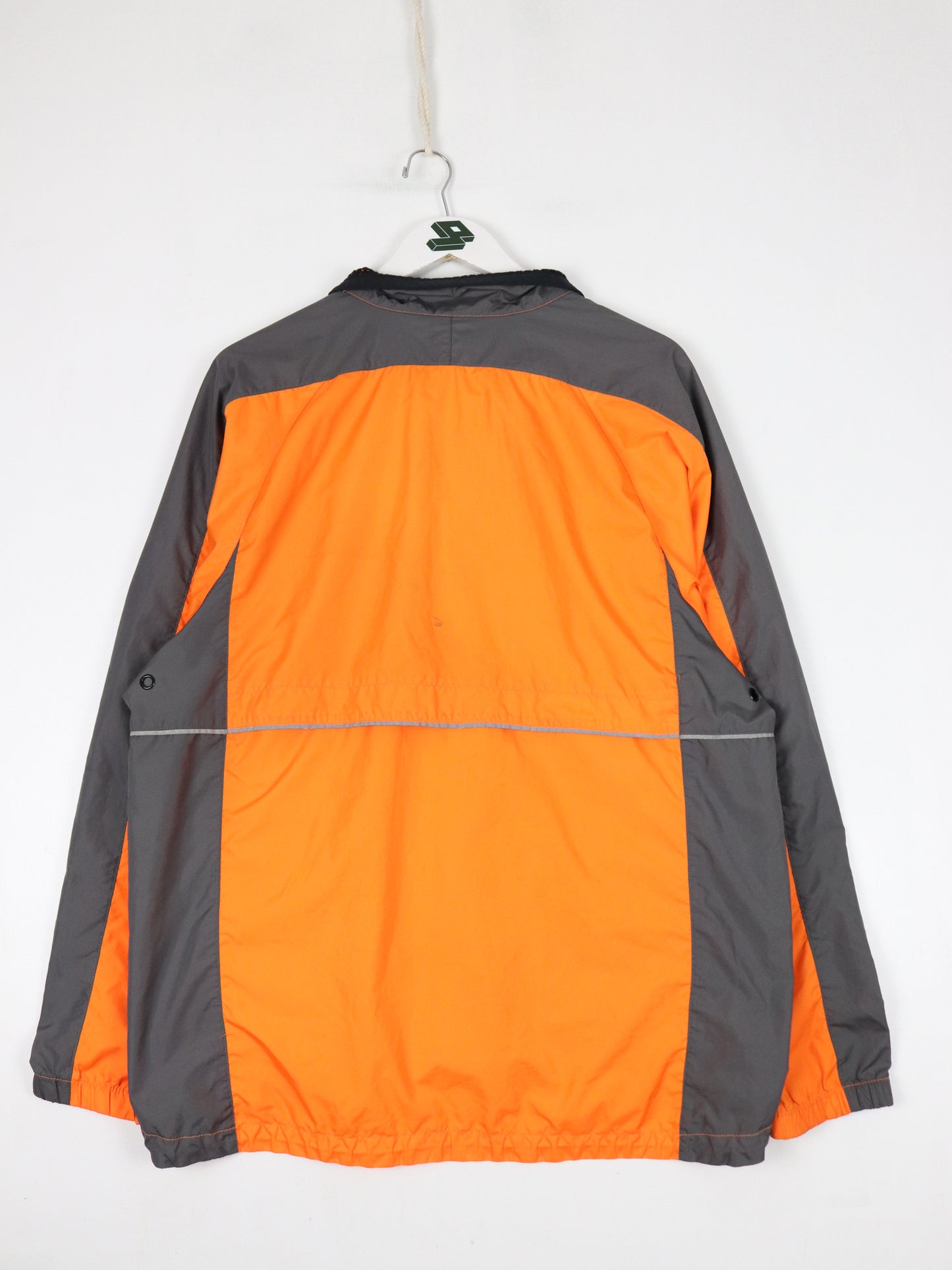 Vintage Nike Windbreaker Mens Medium Orange Motorola Jacket