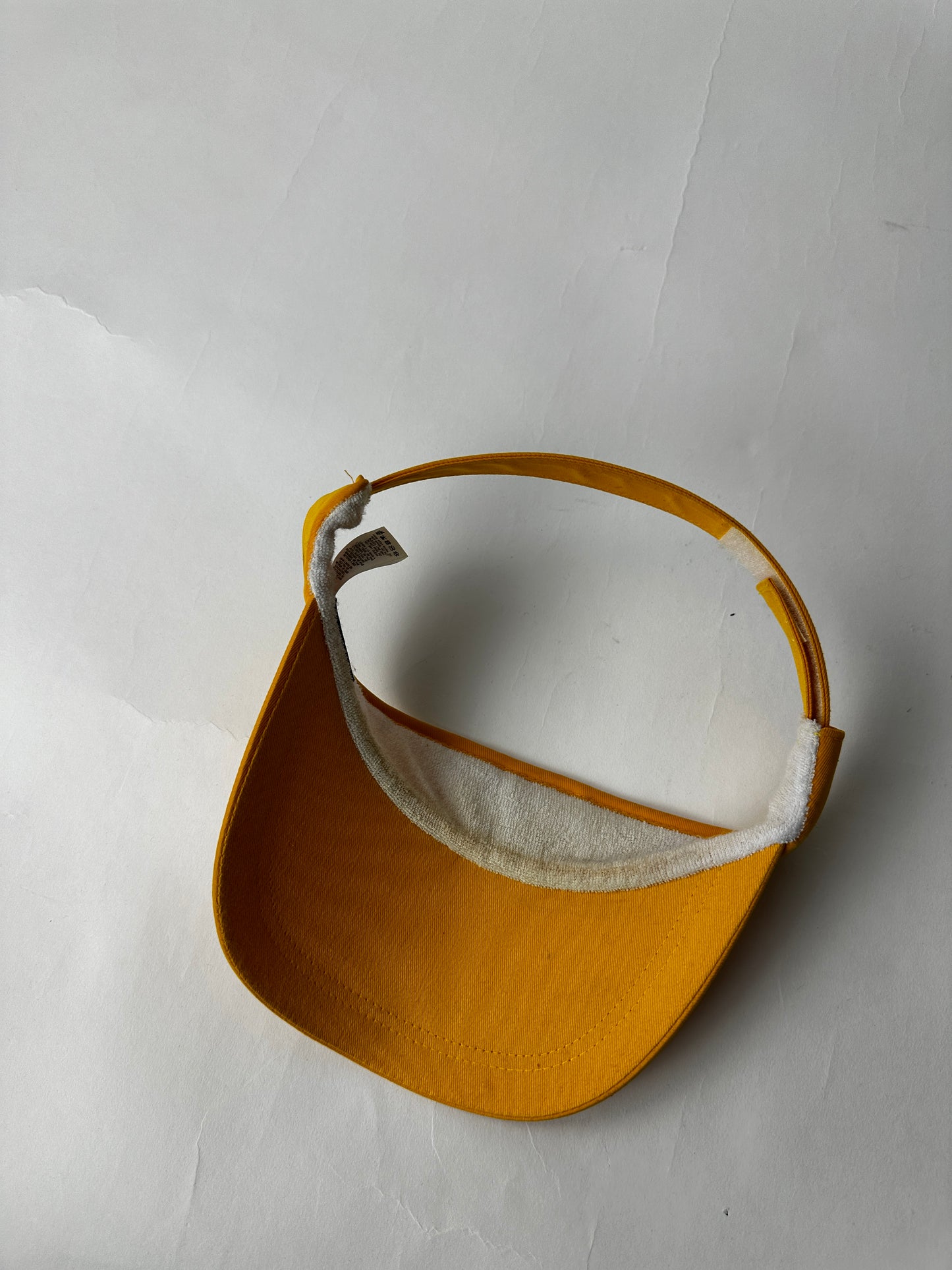 Vintage Nike Visor Hat Cap Yellow Swoosh